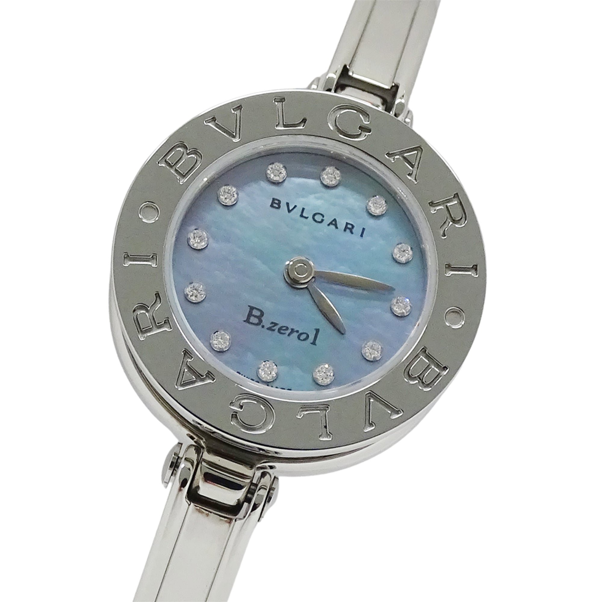 Bvlgari Bulgari BVLGARI BZ22S Horloge met blauwe wijzerplaat, 22 mm