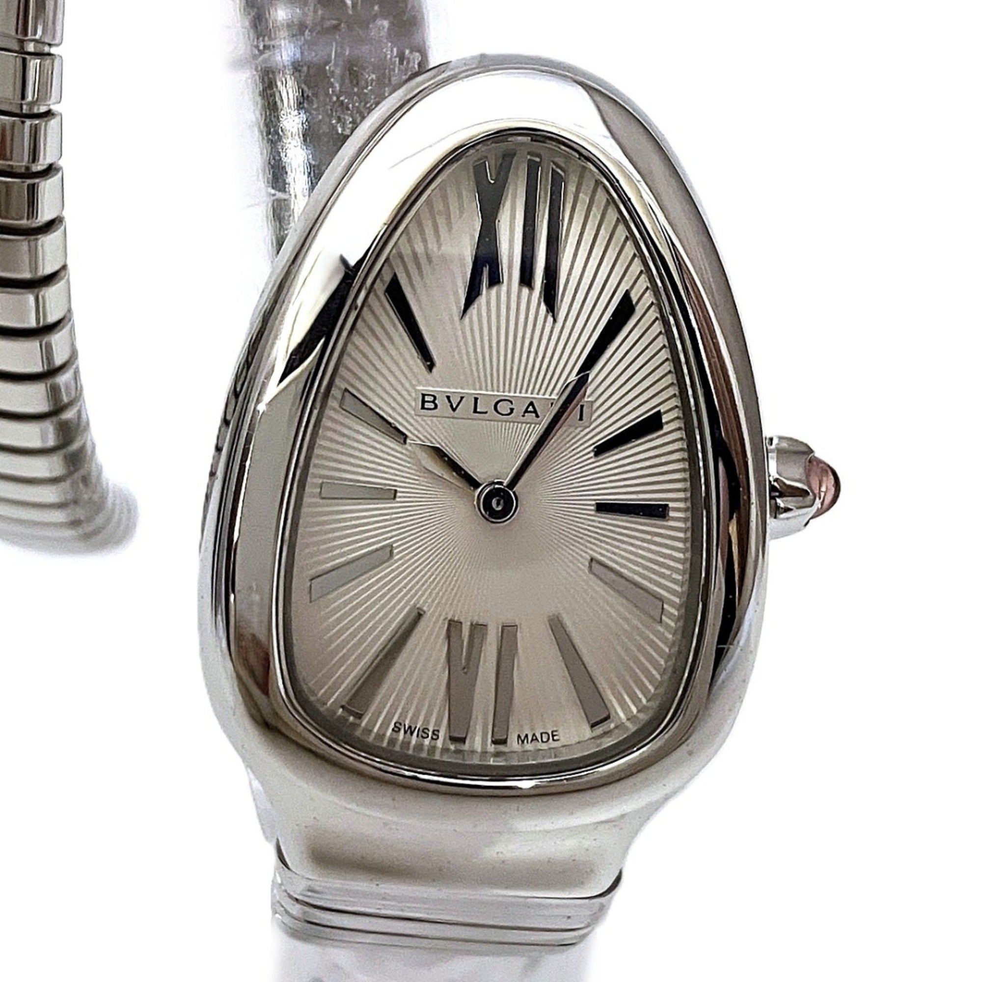 Bvlgari Bulgari Serpenti total weight 61.2g SP35S Silver Dial 22mm Watch