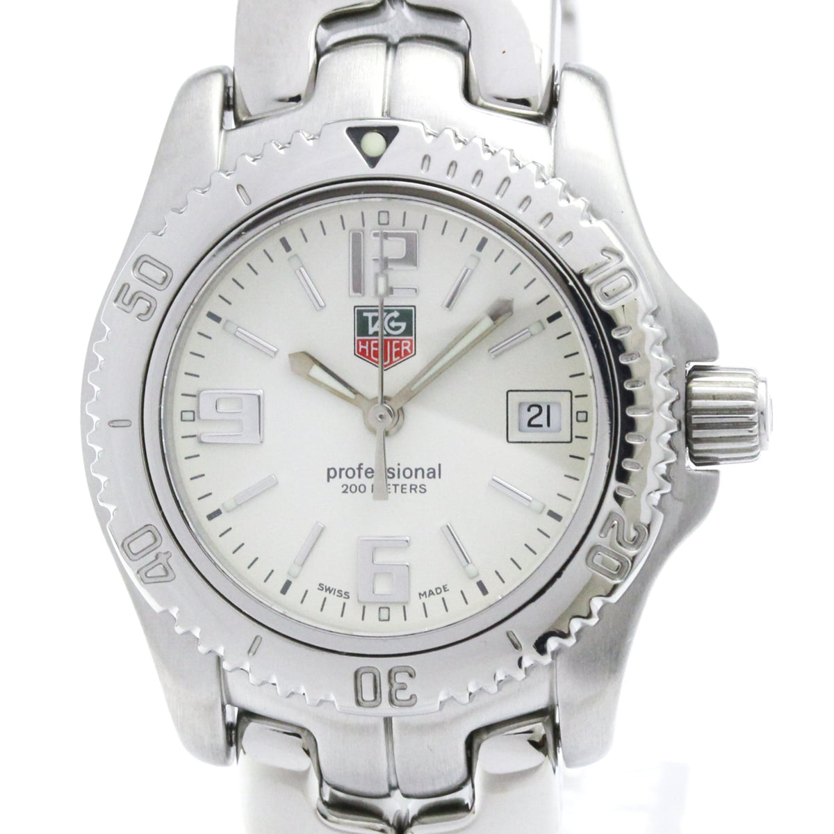 TAG Heuer Link WT1314 horloge met witte wijzerplaat, 30 mm