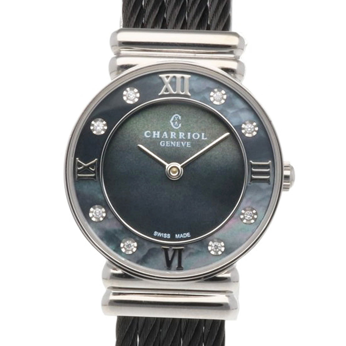 Montre Charriol Saint-Tropez 028/3 Noir avec cadran de 24 mm