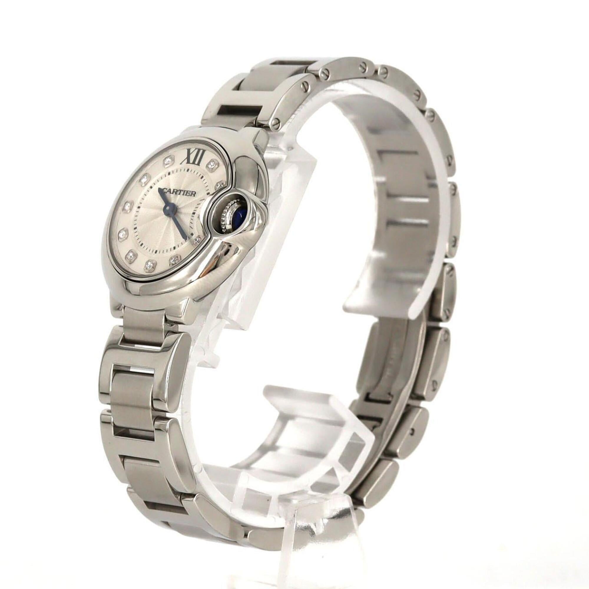 Cartier Ballon Bleu SM 11P WE902073 SS Quartz Watch