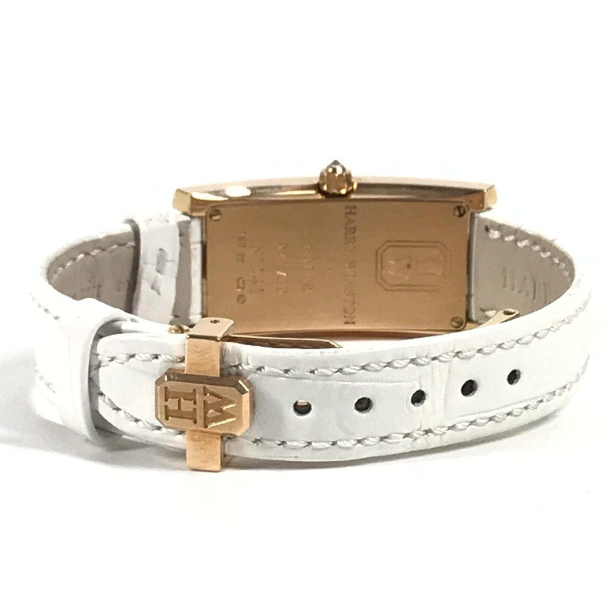 Montre pour femme HARRY WINSTON 330 LQWL.M D3.1 Lady Avenue C à lunette sertie de diamants, Or 18 carats, Au750, Blanc