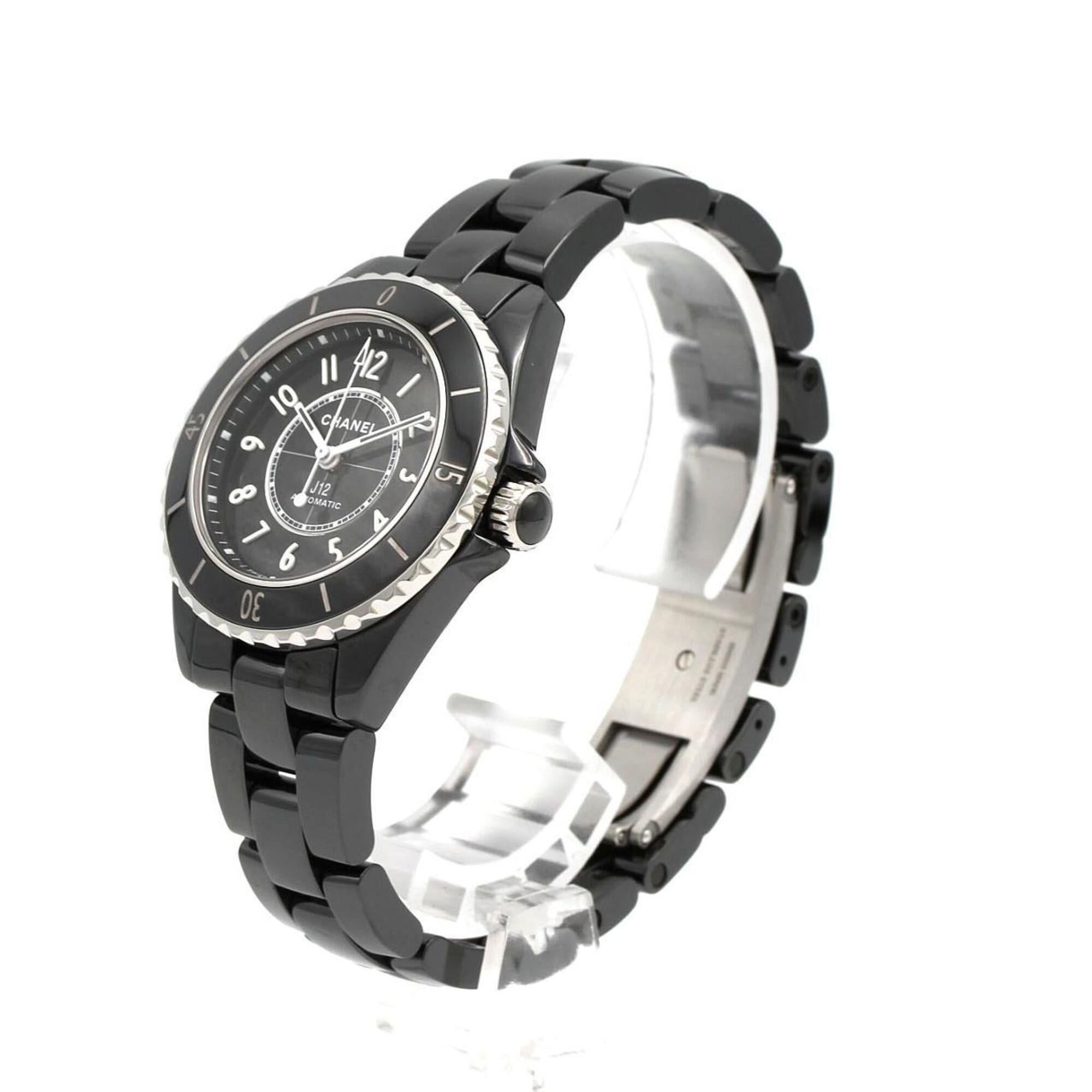 Chanel J12 Caliber 12.2 33mm H5696 Black Dial 33mm Watch