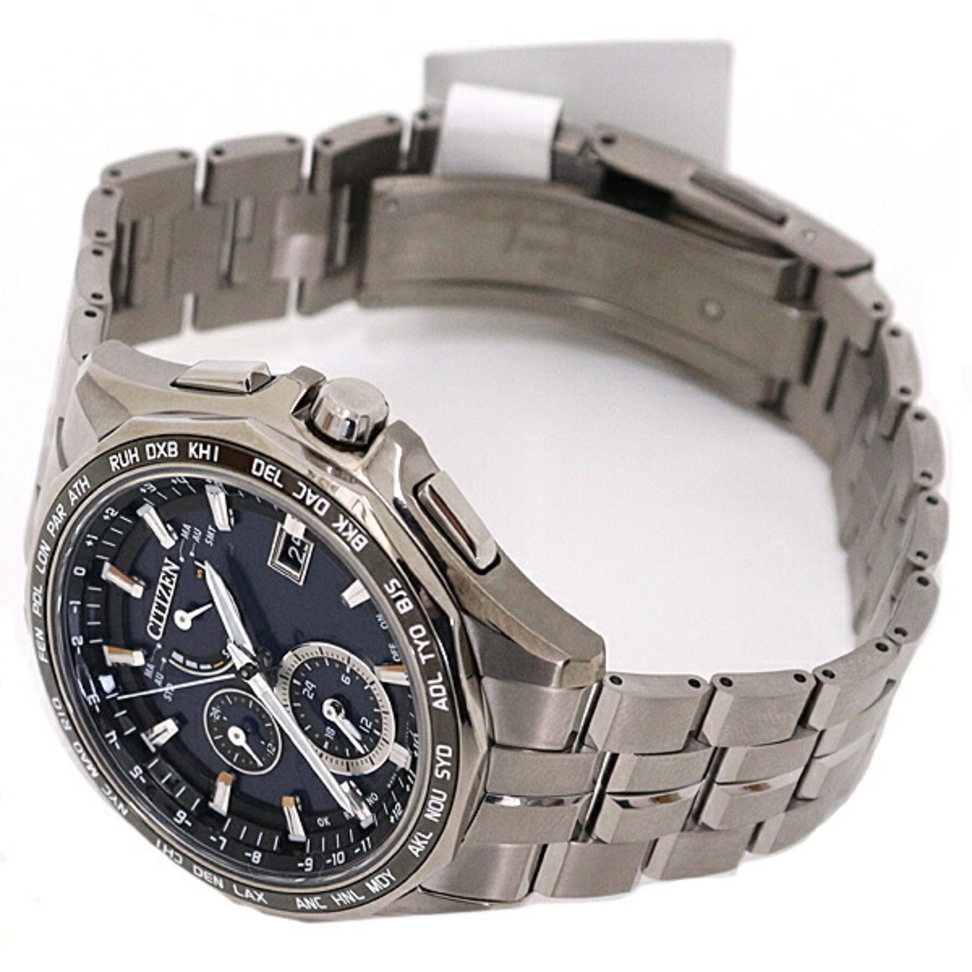 CITIZEN Men's Watch Eco-Drive Radio-Controlled H820-T023096 SS Navy Dial
