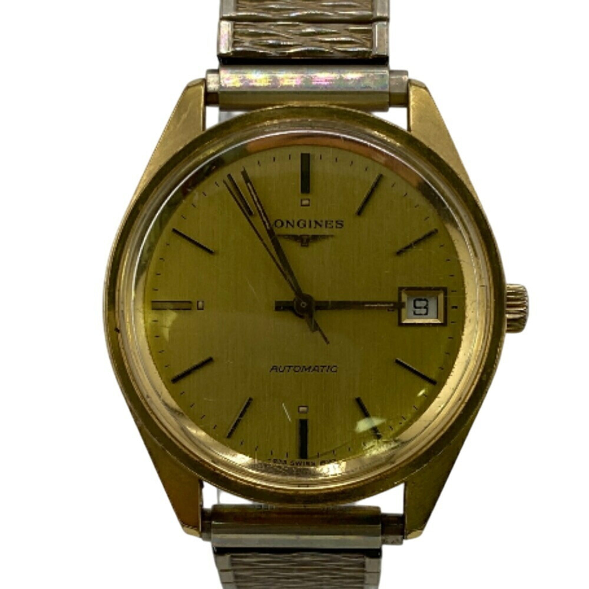 LONGINES Longines 3-Hand Date Calendar Wristwatch, Gold, Men's