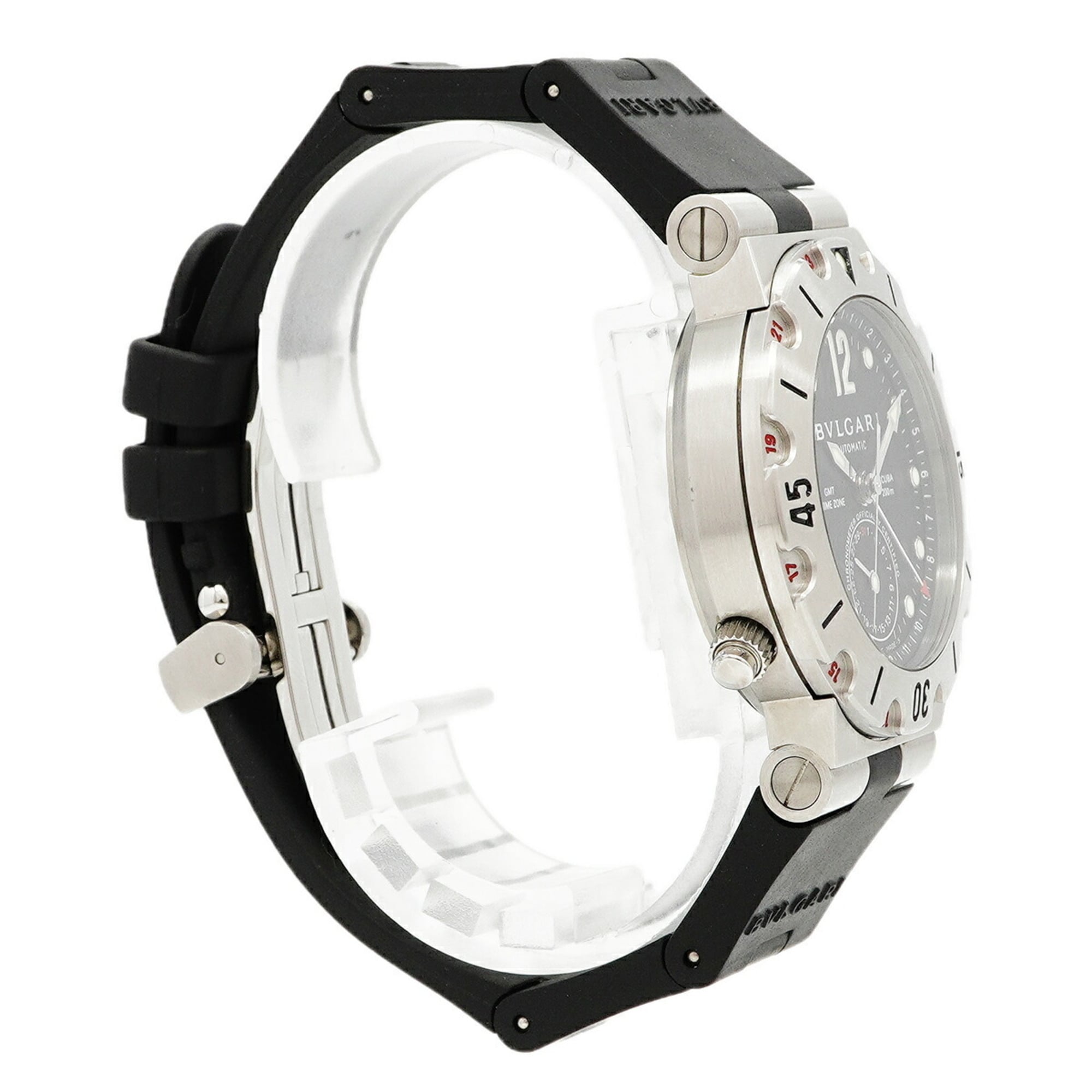 Bulgari Diagono Scuba GMT SD38SGMT Black Dial