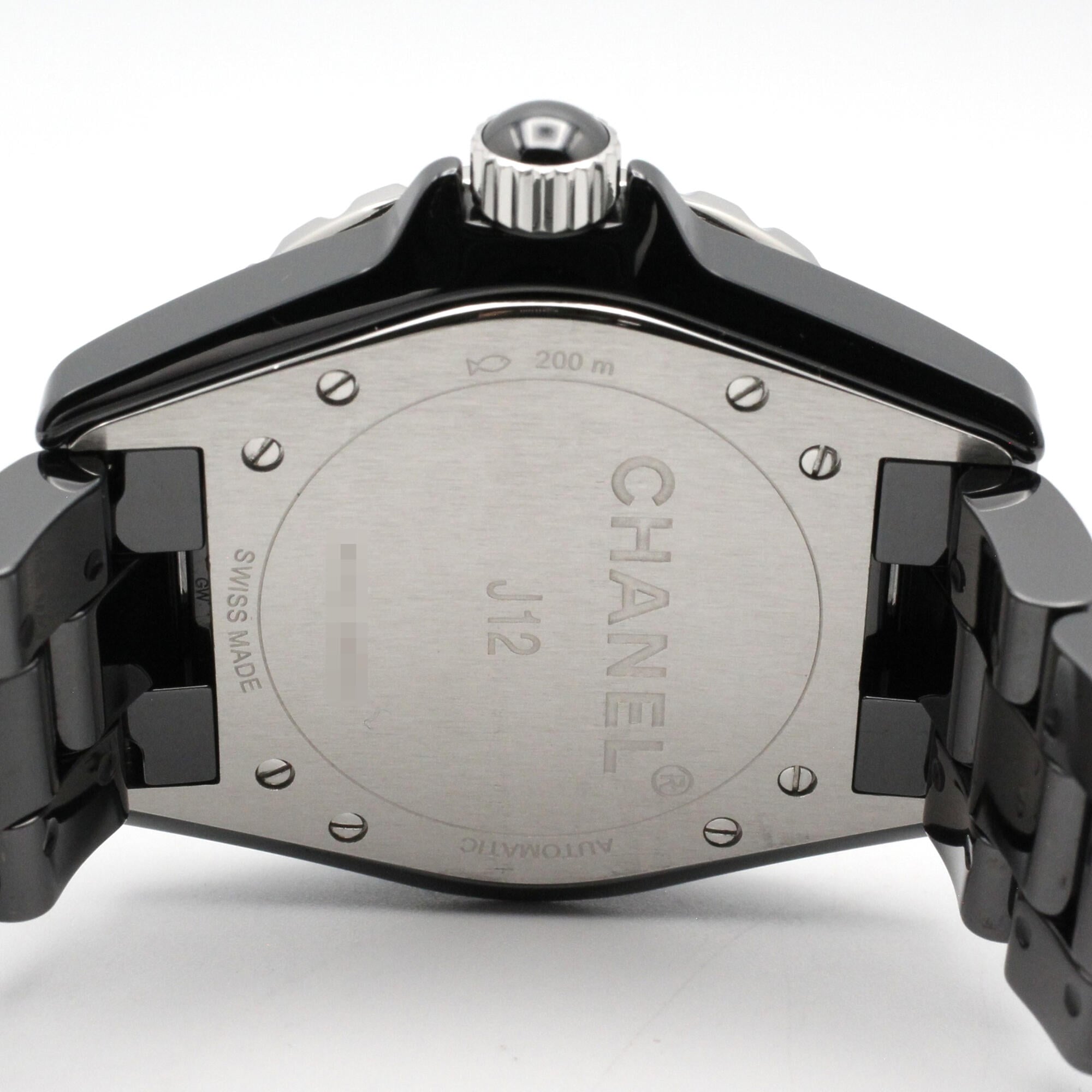 Chanel J12 H0685 Black Dial Ceramic 38mm Watch