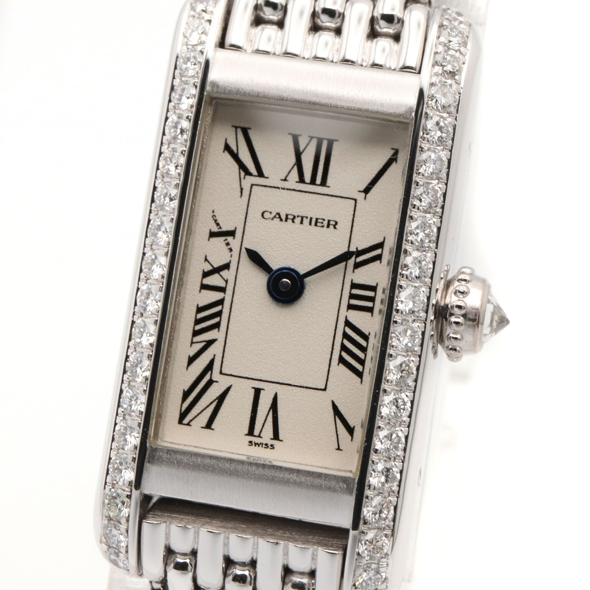 Cartier Tank WB3016U3 Silver Dial 14mm Watch