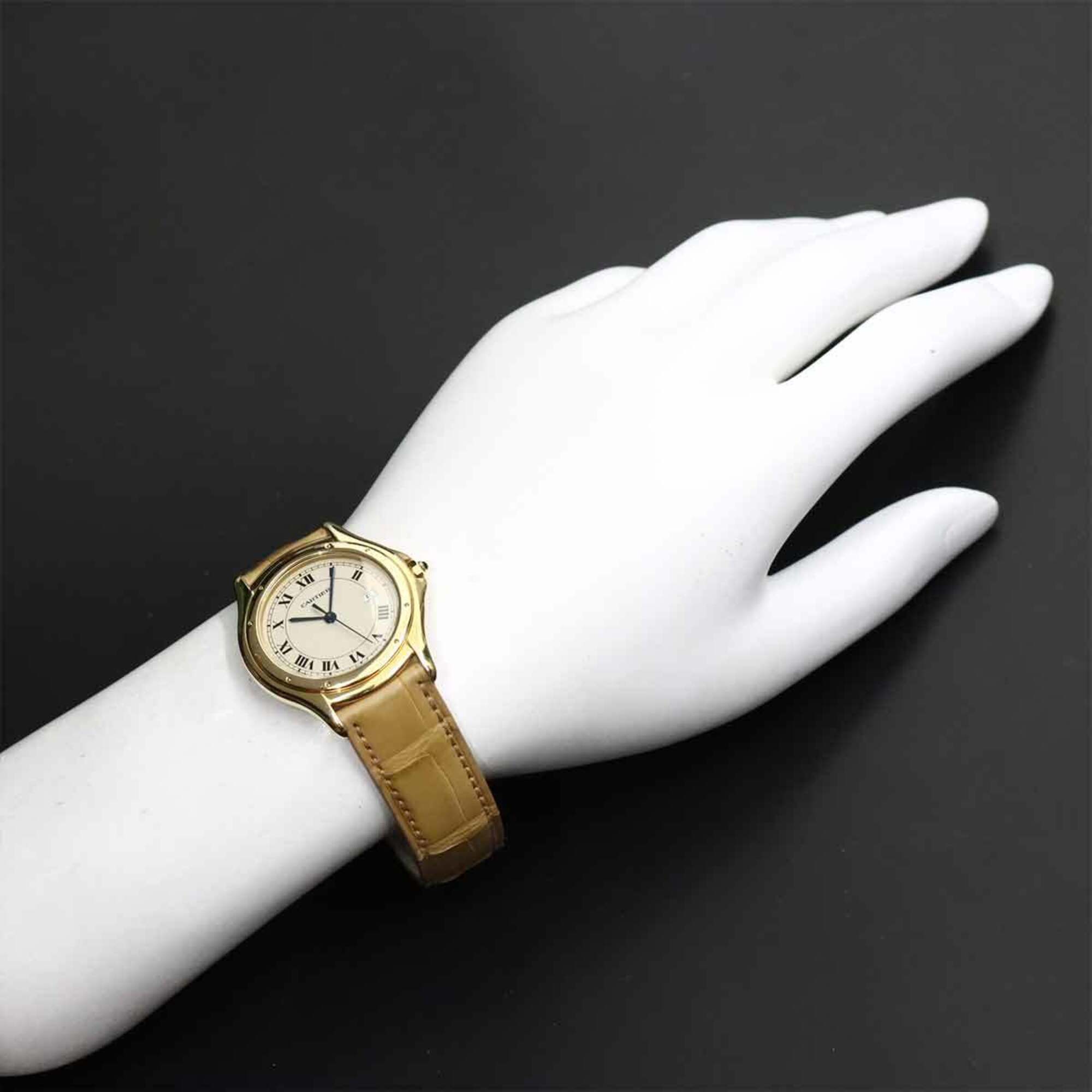 Cartier Santos Cougar LM W3500453 Ivory Dial 33mm Watch