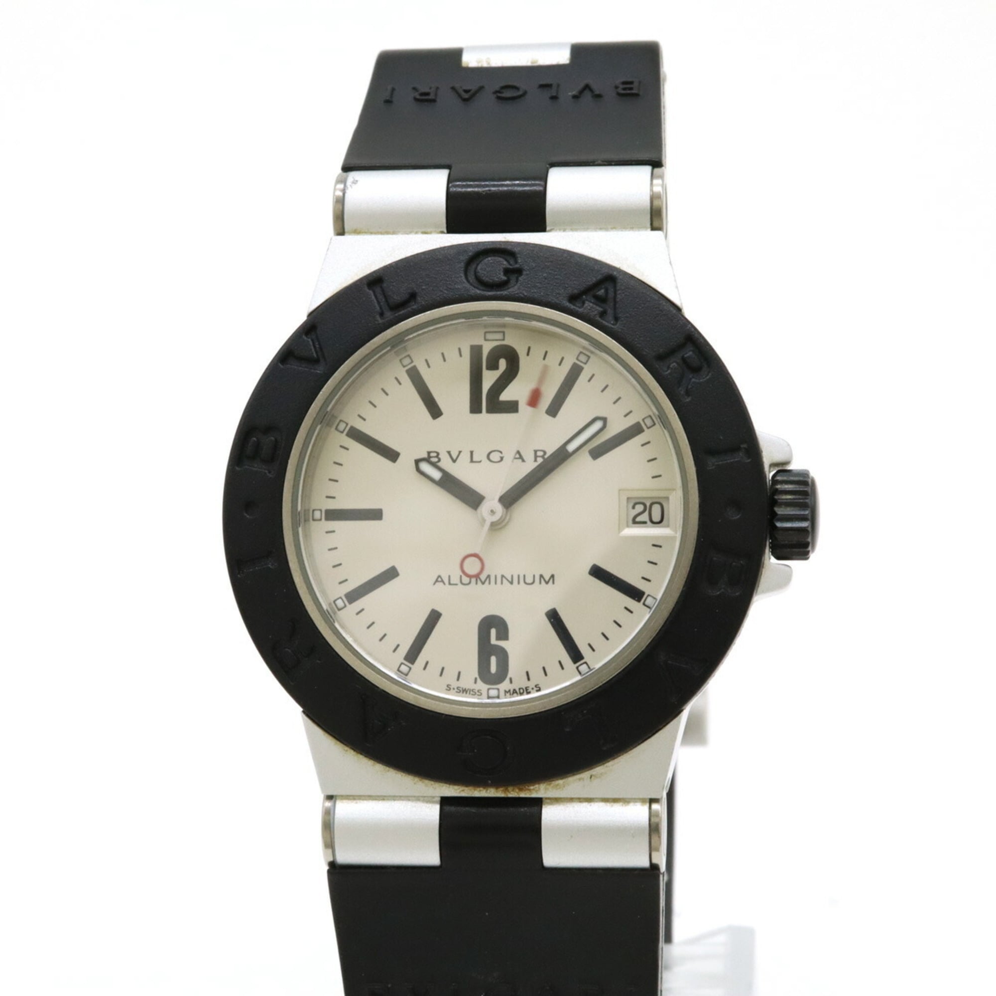 BVLGARI Bvlgari Arum 32 mm met datum, zilveren wijzerplaat, unisex quartz-polshorloge AL32TA