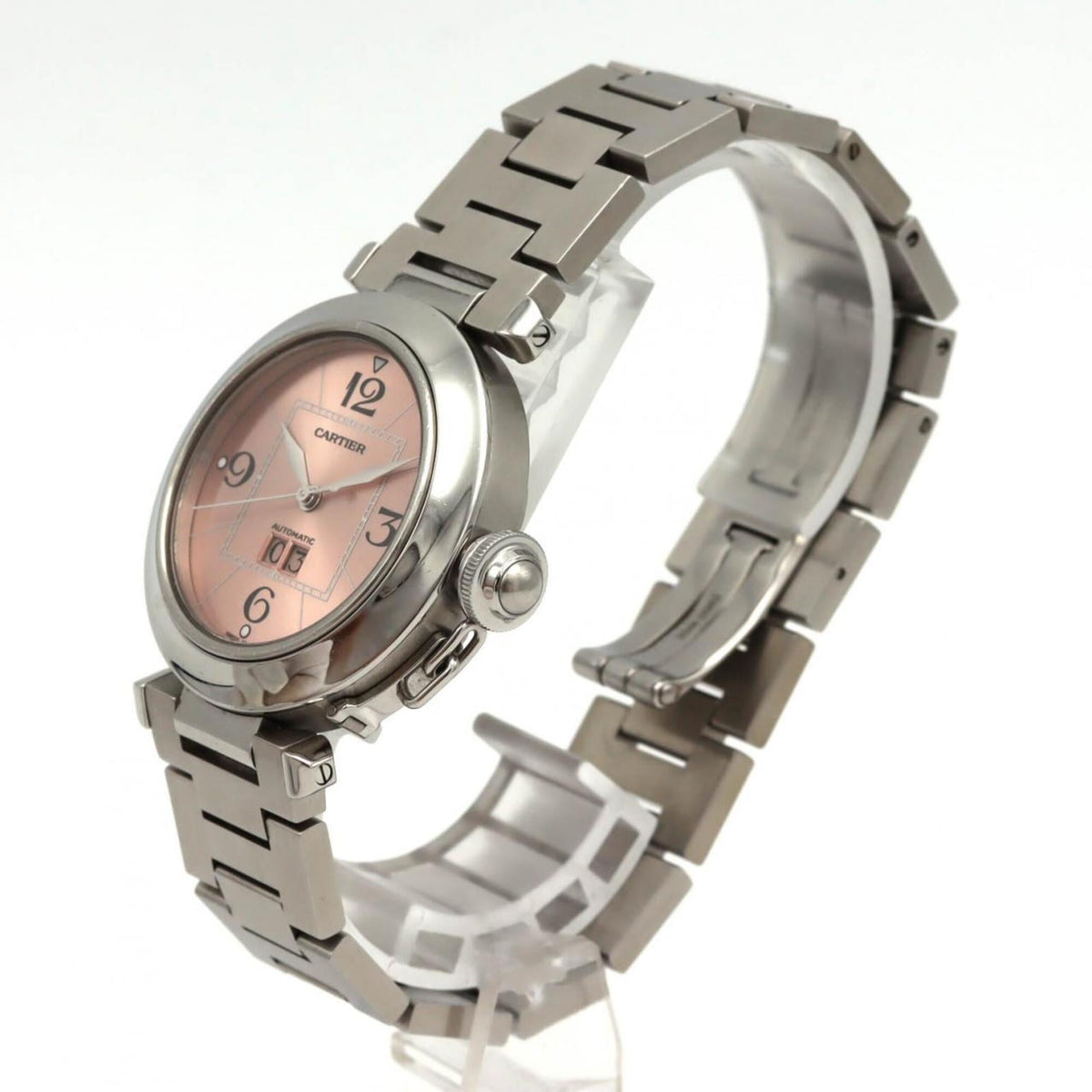 Cartier Pasha C Grande Date W31058M7 Pink Dial 35mm Watch