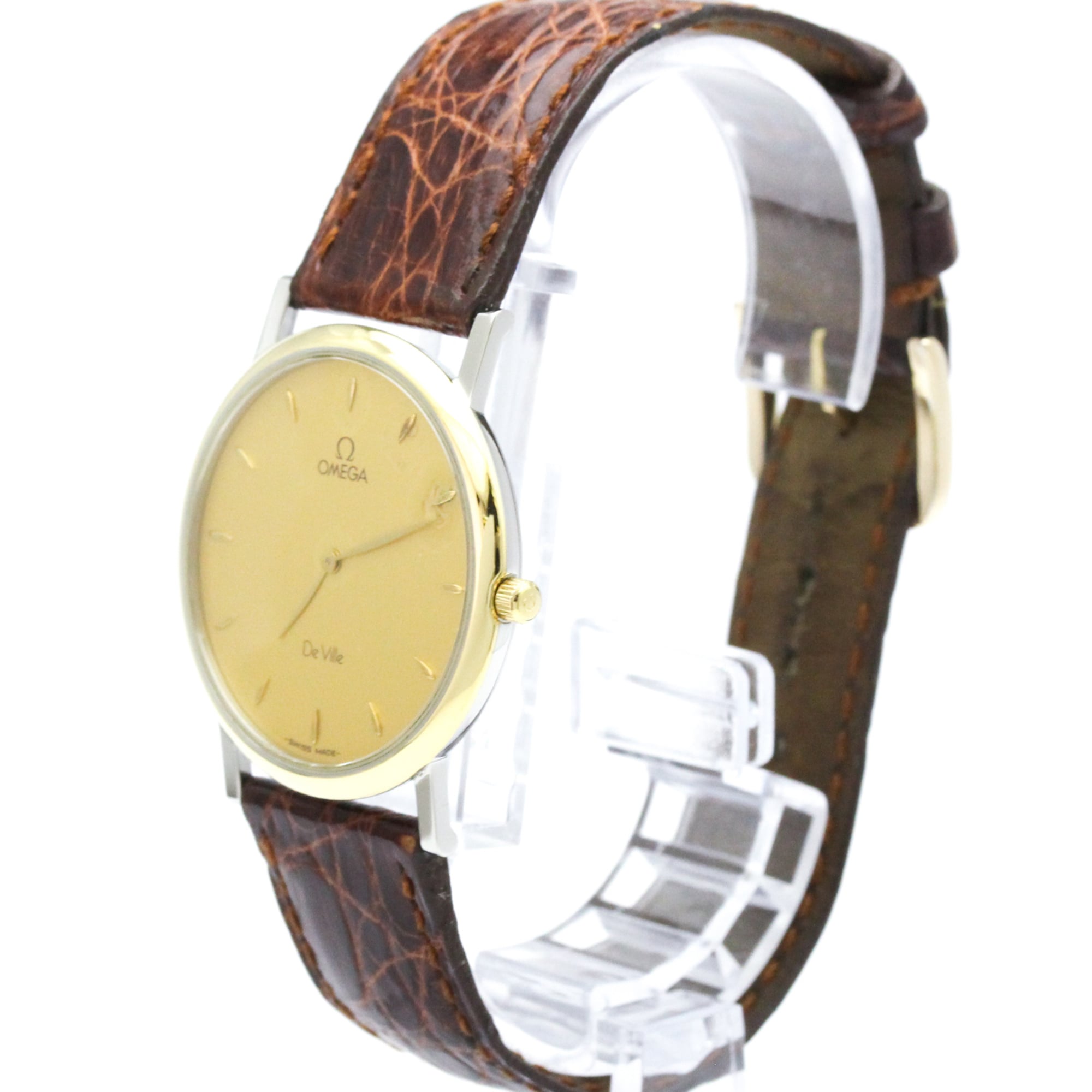 Omega De Ville 7400.11 Gold Dial 32mm Watch