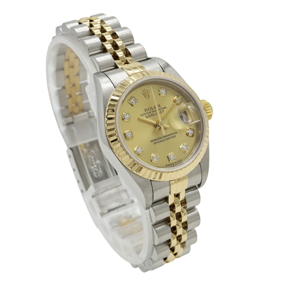 Rolex Datejust 79173G Champagne Dial 26mm Watch