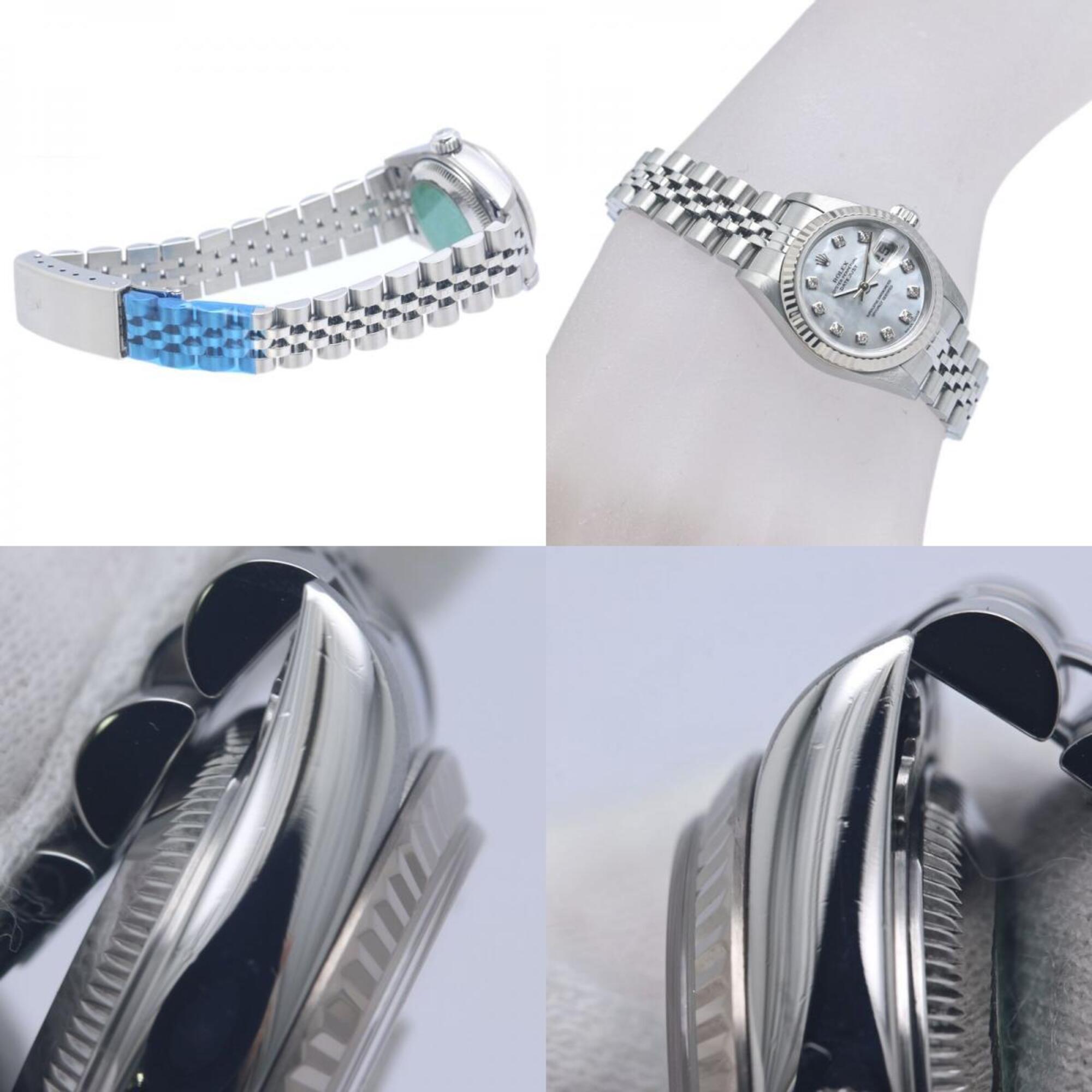 ROLEX Datejust 10P Diamond 79174NG Damenuhr aus 18 Karat Weißgold und Edelstahl 40365