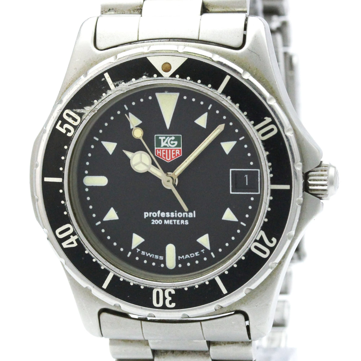 Montre TAG Heuer Professional 973006 Noir, cadran de 36 mm
