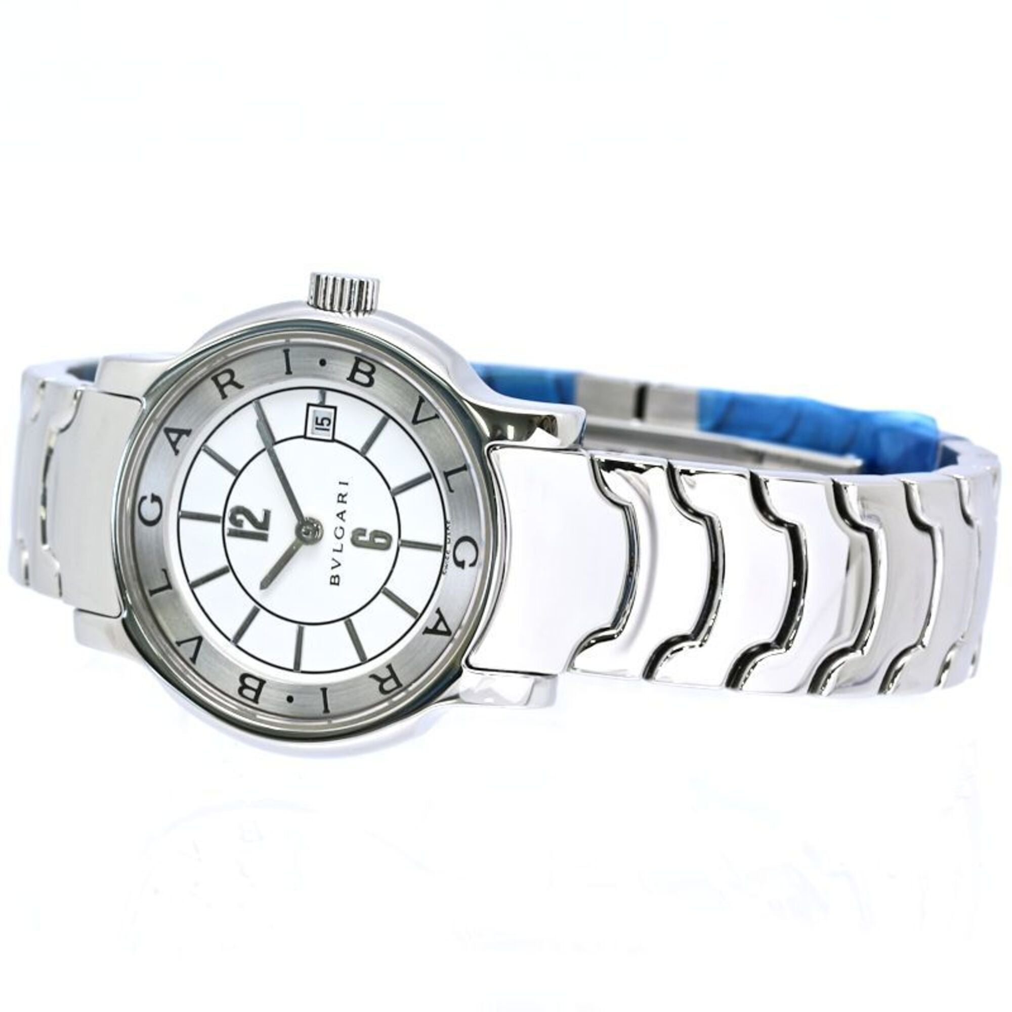 BVLGARI Solotempo ST29WSSD ST29S Women's Watch Stainless Steel /40409