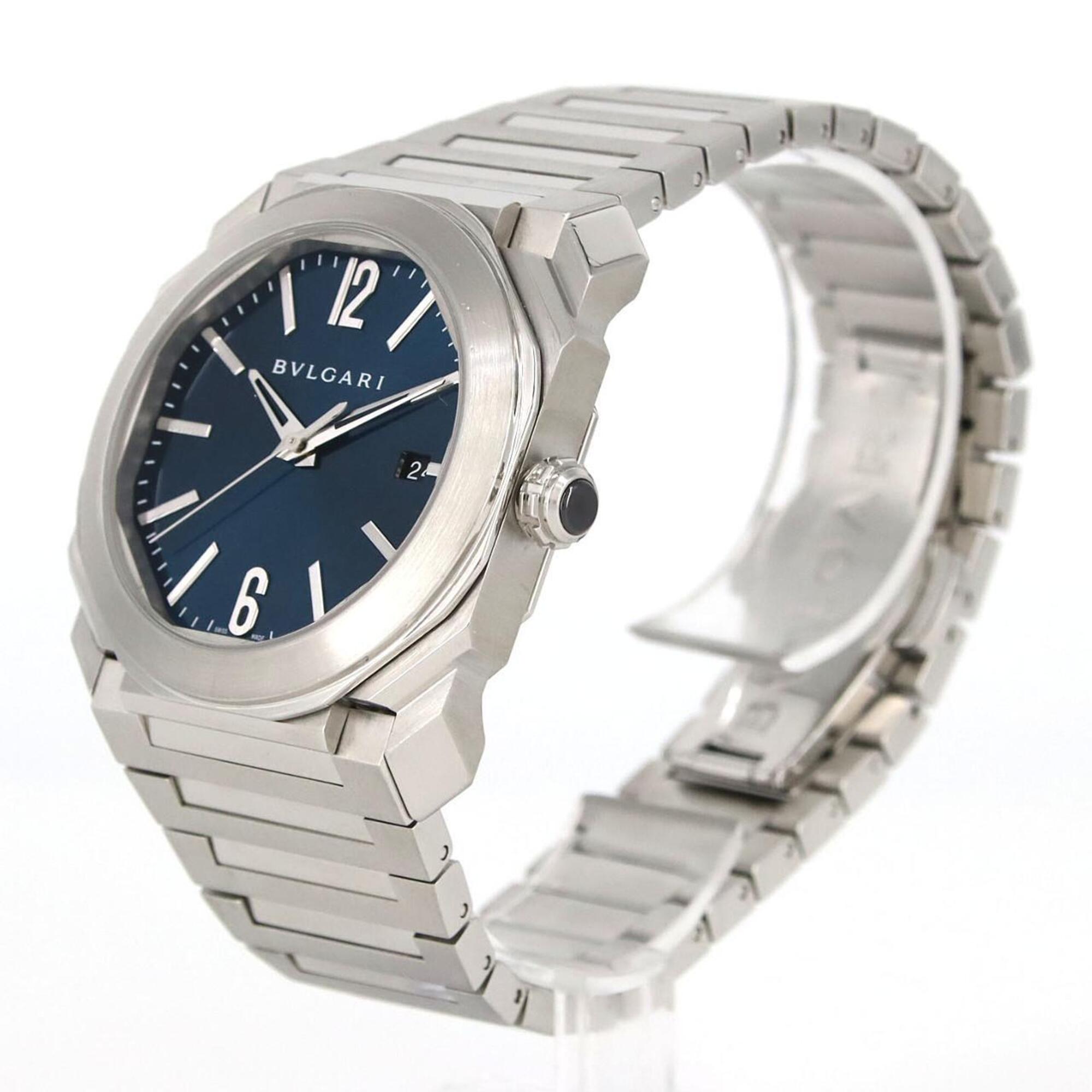 Bvlgari Octo Solotempo BGO38C3SSD Blue Dial 38mm Watch