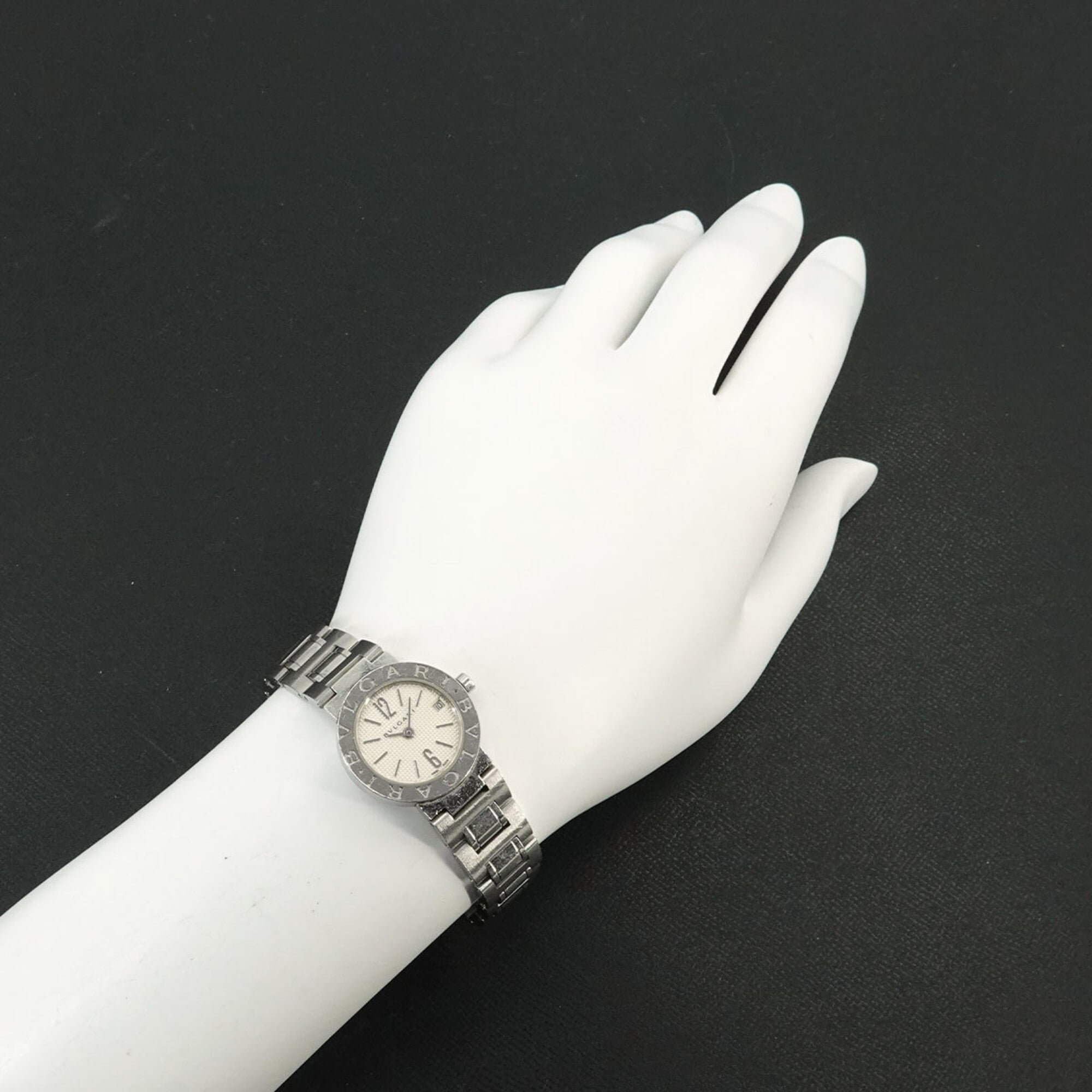 Bulgari BB23SS Women's Watch Date Silver Quartz