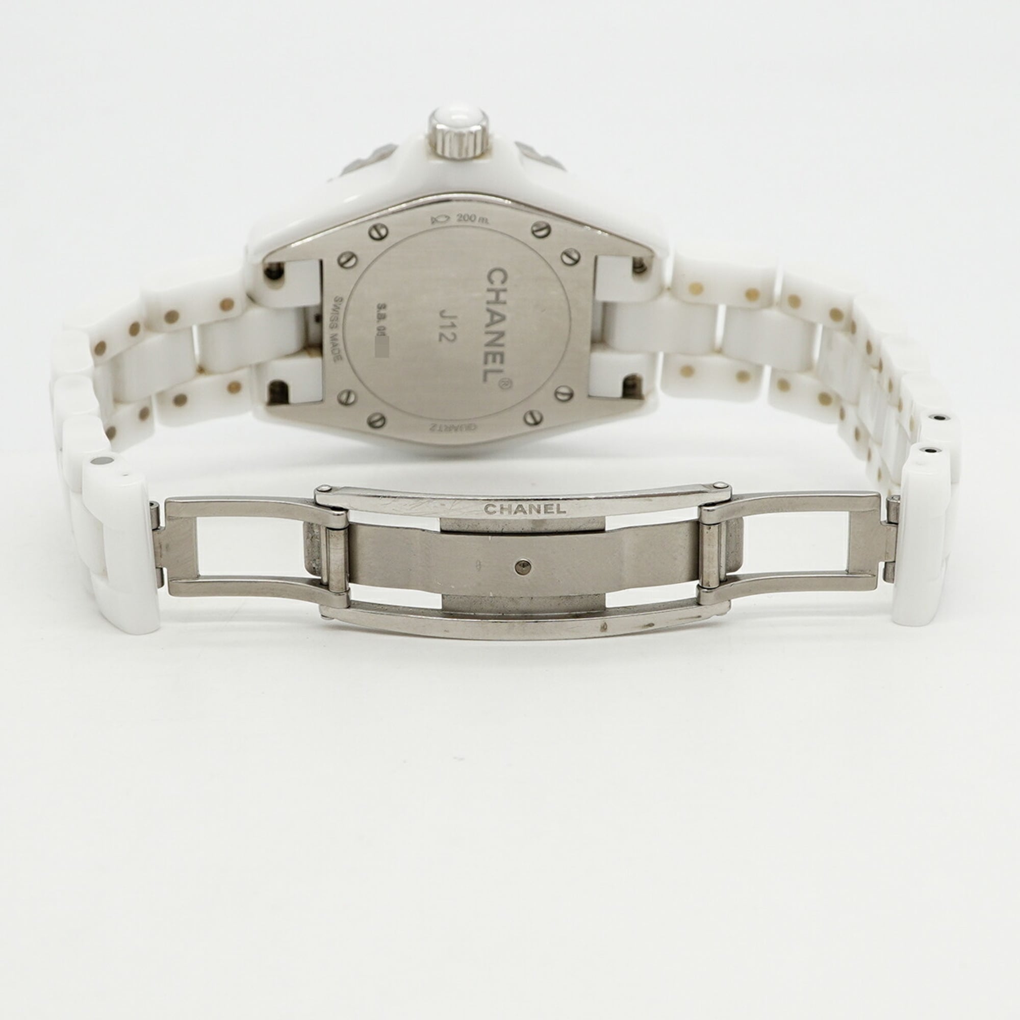 Chanel J12 Diamond H1628 White Dial Women's Watch