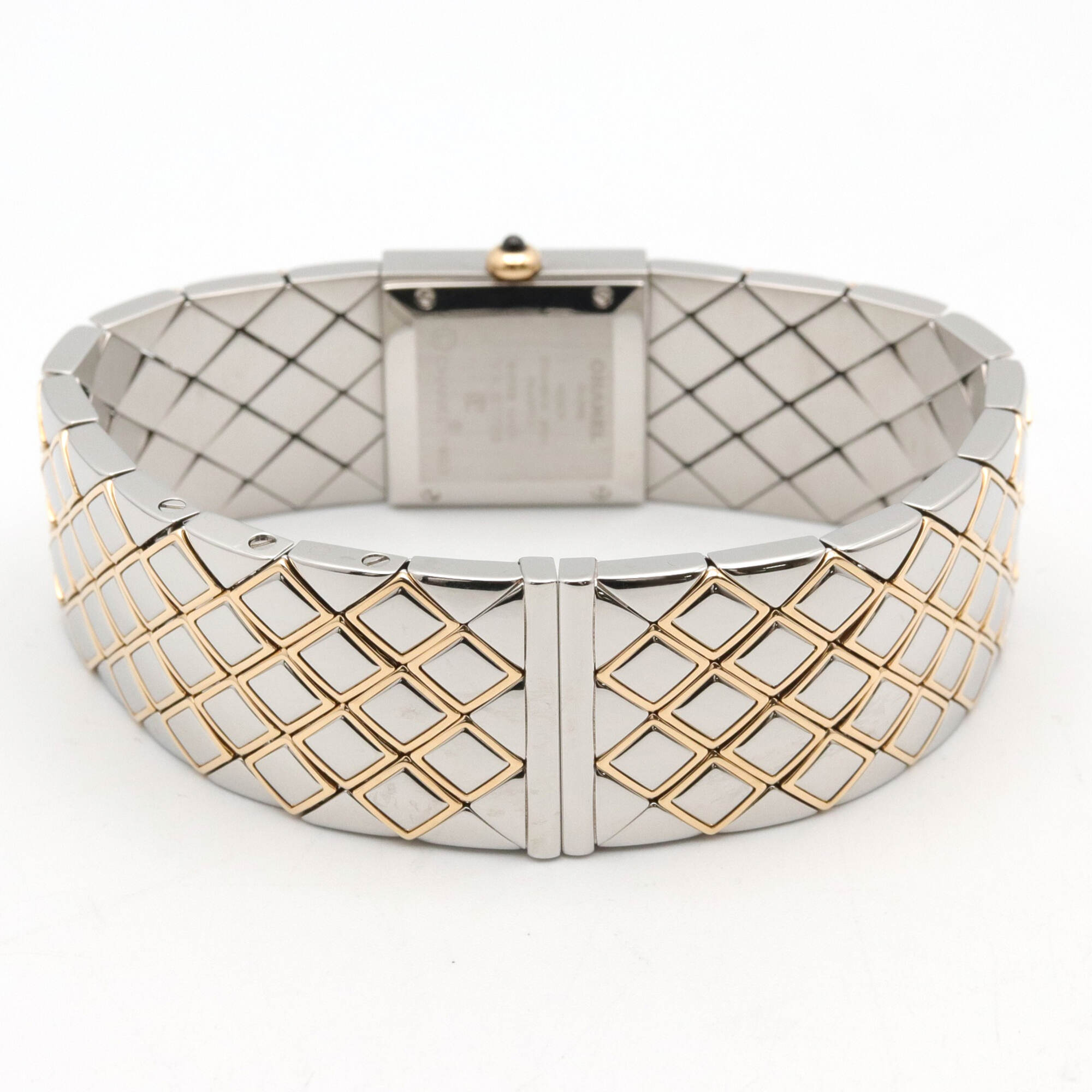 Chanel Matelasse H0475 Black Dial Stainless steel, yellow gold 19mm Watch