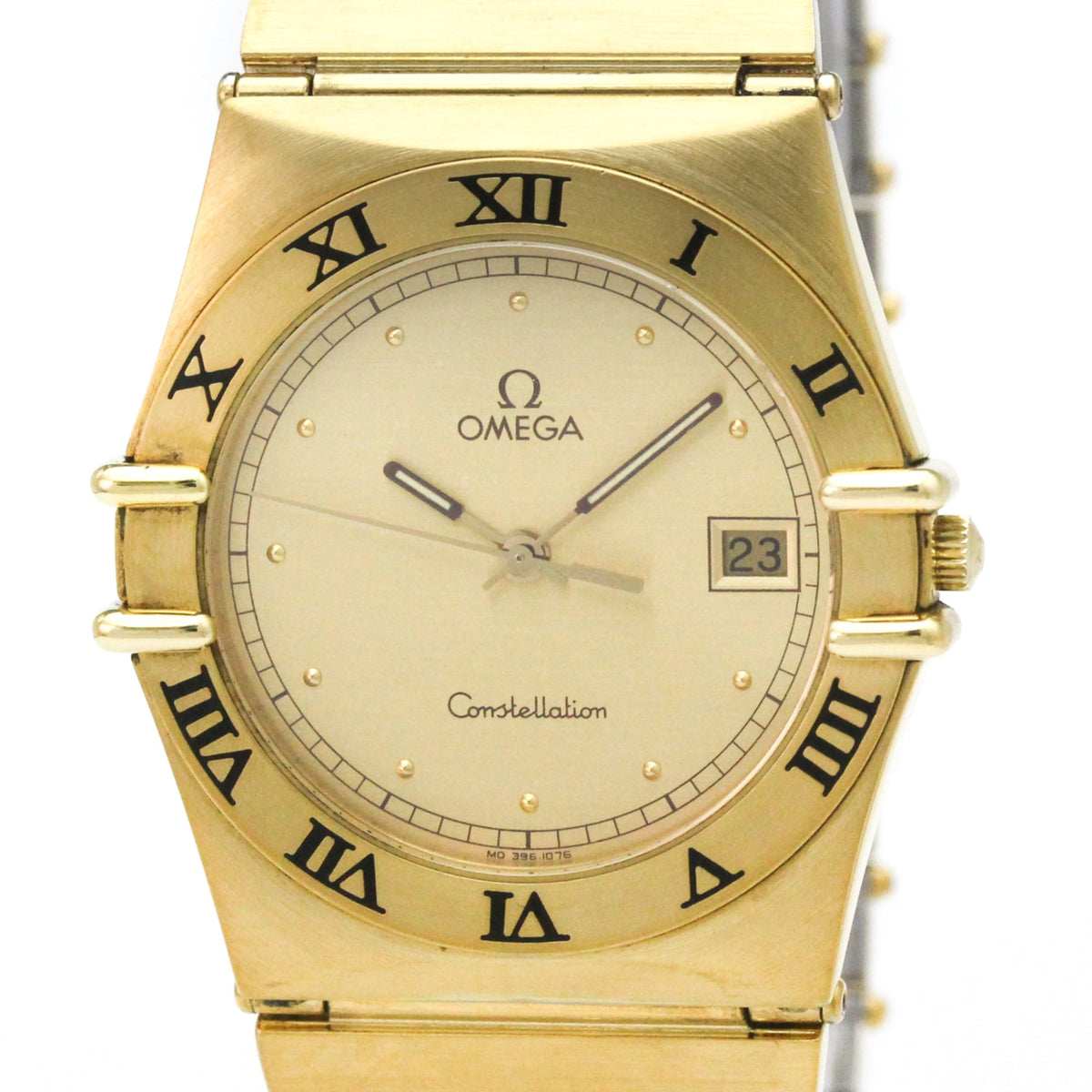 Omega Constellation 3961076 horloge met gouden wijzerplaat, 33 mm