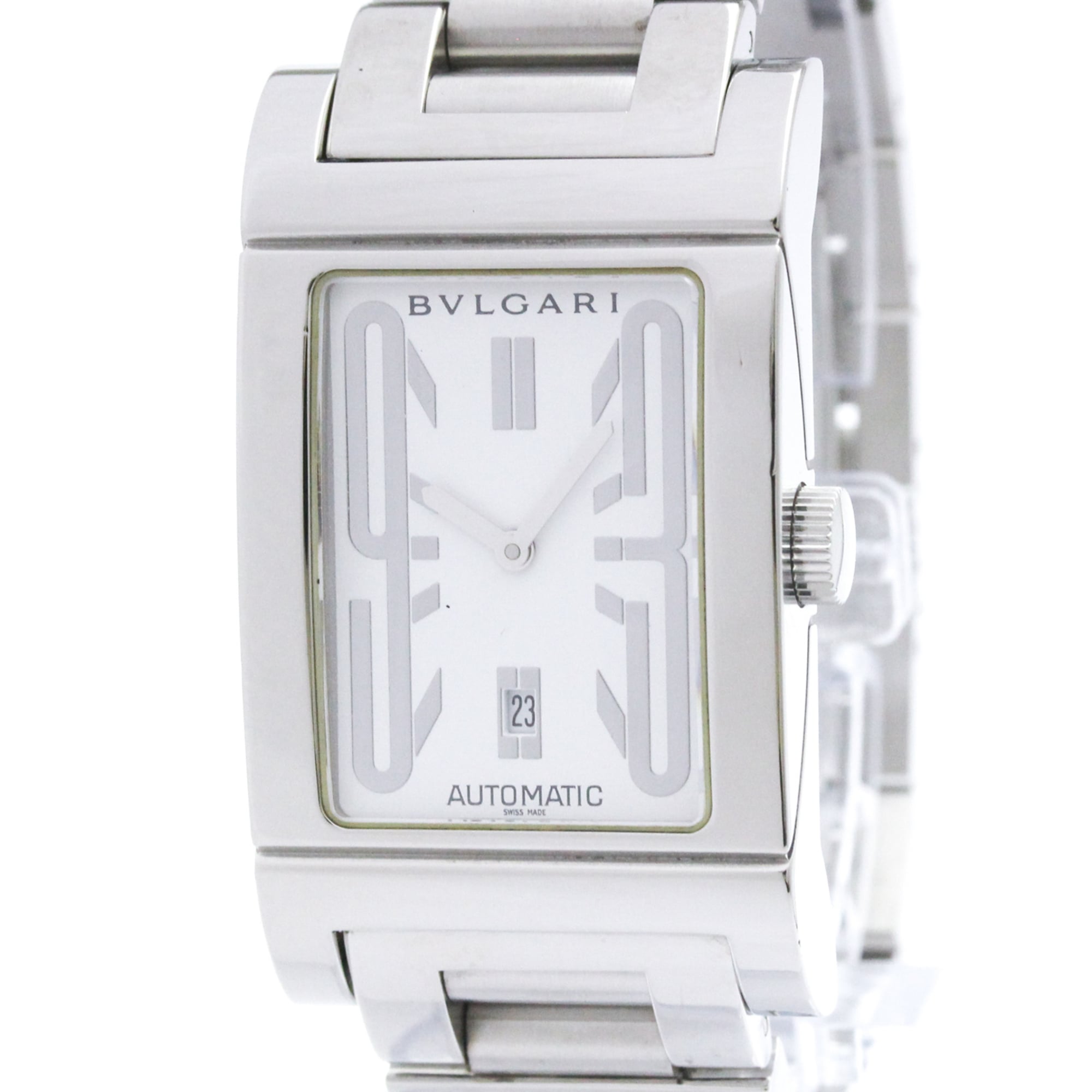 Bvlgari Rettangolo RT45S White Dial 45mm Watch