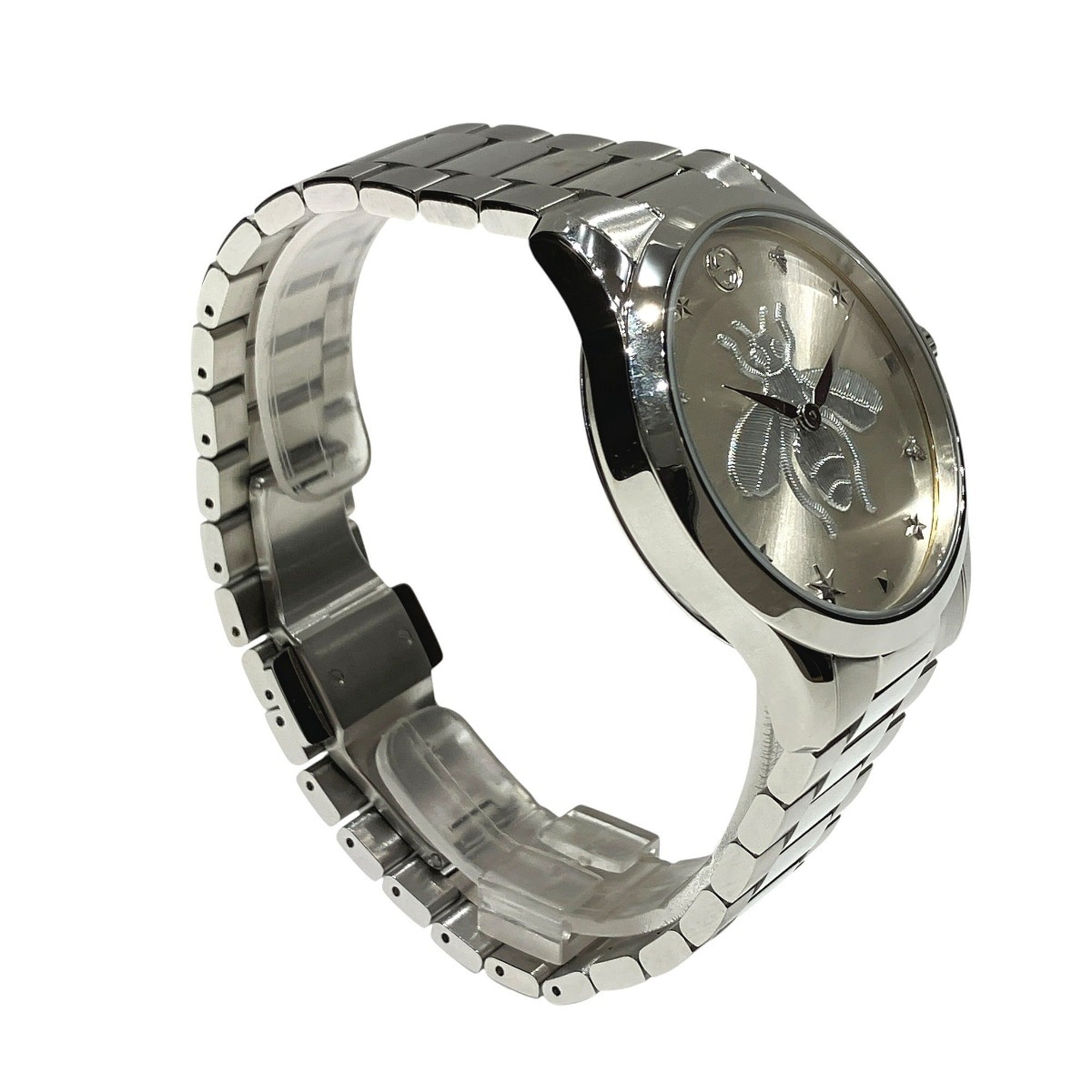 Gucci GUCCI G-Timeless Bee Total weight 108.5g Stainless steel Quartz Silver dial 126.4