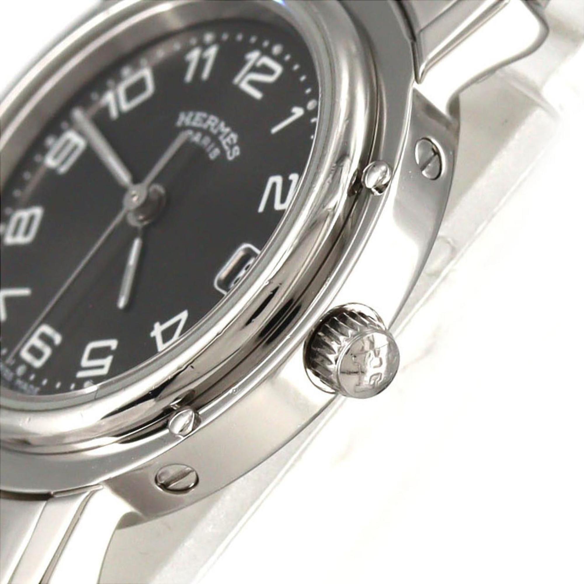Hermès Clipper CL4.210 roestvrijstalen quartzhorloge