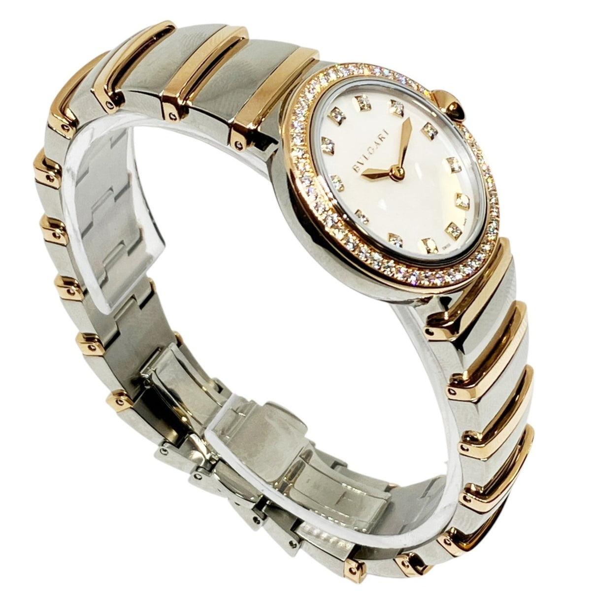 Bvlgari Lucea Tubogas Weiß Zifferblatt 27 mm Uhr