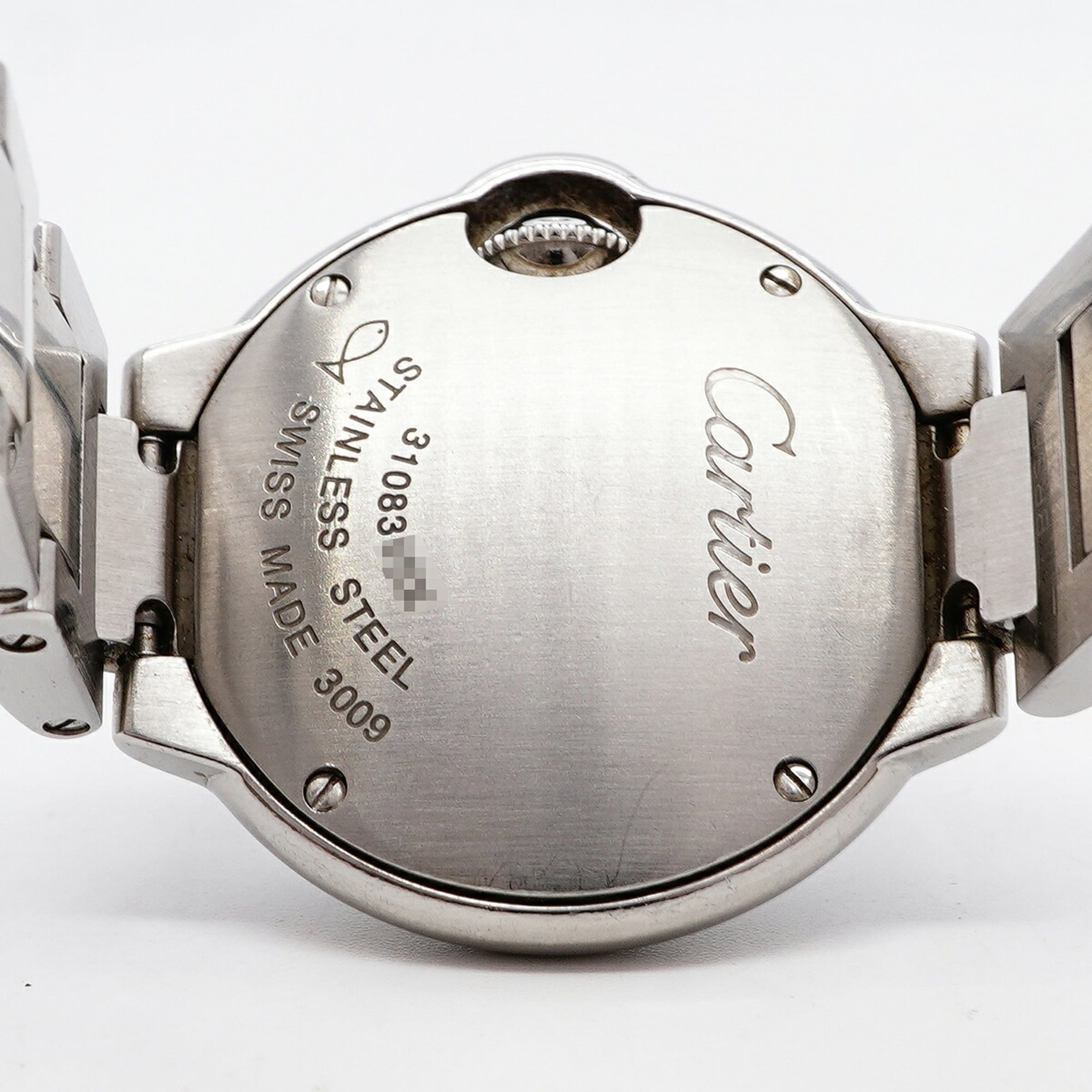 Montre Cartier Ballon Bleu SM W69010Z4, cadran argenté, 28 mm