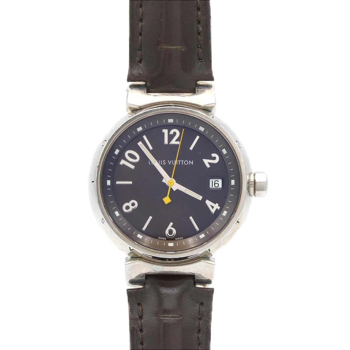 Montre Louis Vuitton Tambour Q1311 Brun avec cadran de 34 mm