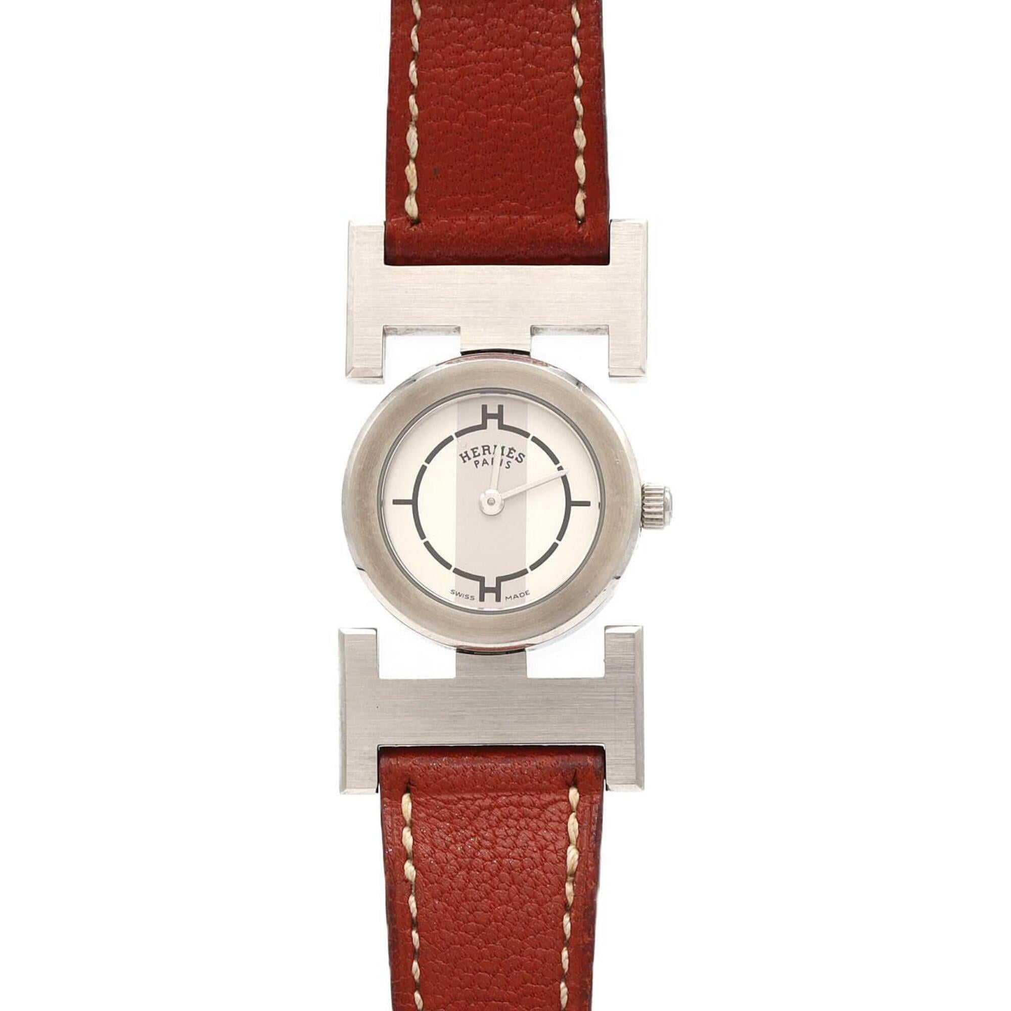 Hermes Paprika PA1.210 Silver Dial Stainless steel 21mm Watch