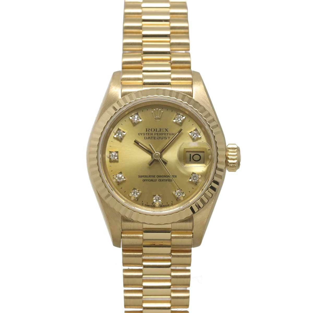 Montre Rolex Datejust 69178G Champagne avec cadran de 26 mm