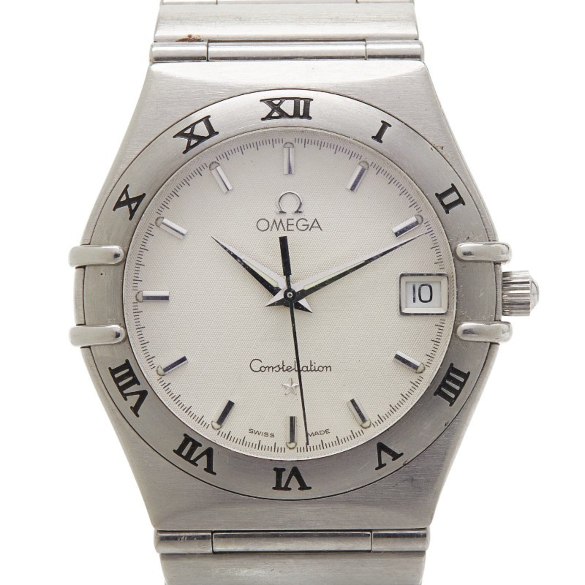 Omega Constellation Watch 1512.30 Swiss Quartz White Dial Stainless Steel Men's OMEGA