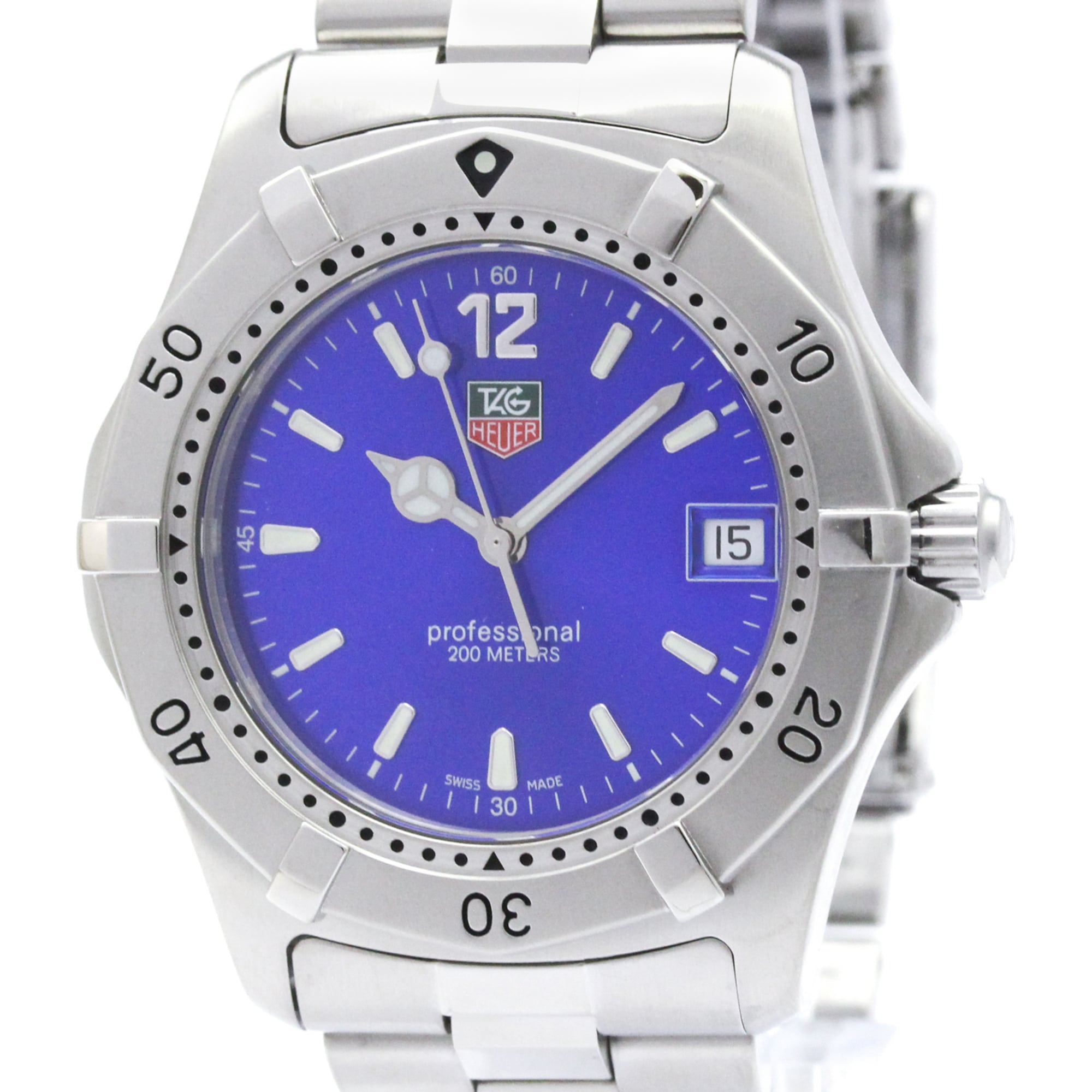TAG HEUER 2000 Classic Steel Quartz Mens Watch WK1116 Polished