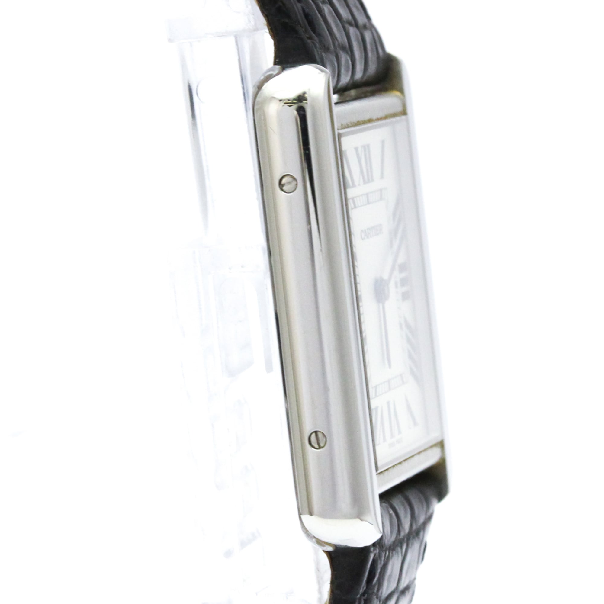 Cartier Tank Solo W5200003 Silver Dial 27mm Watch