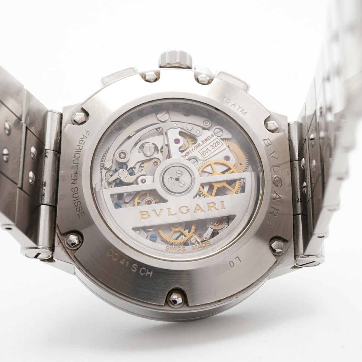 Bvlgari Diagono Velocissimo DG41SCH Black Dial 41mm Watch