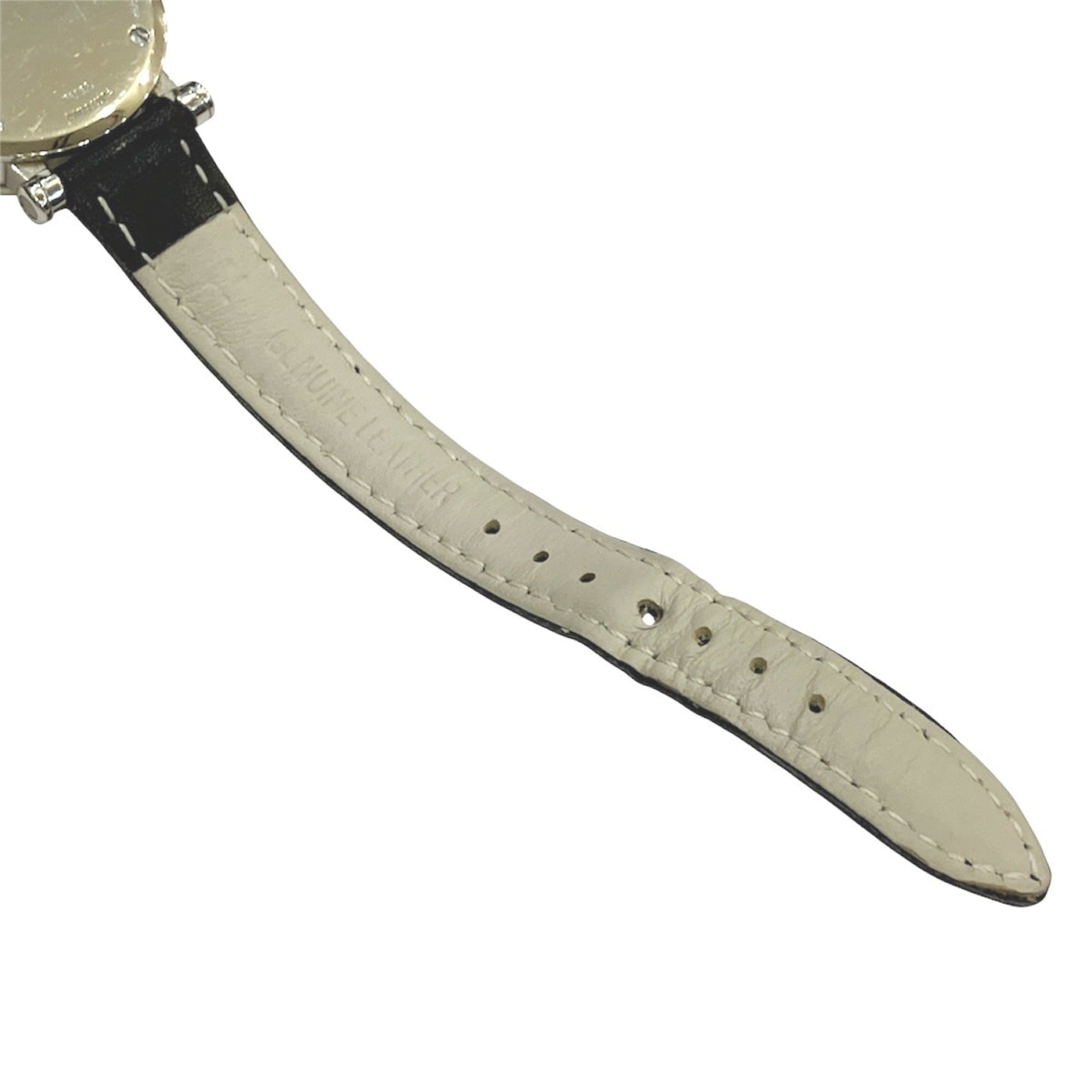 Tiffany & Co. Atlas watch, total weight 36.4g, stainless steel, genuine leather strap, quartz movement, white dial, Z1300.11.11A20