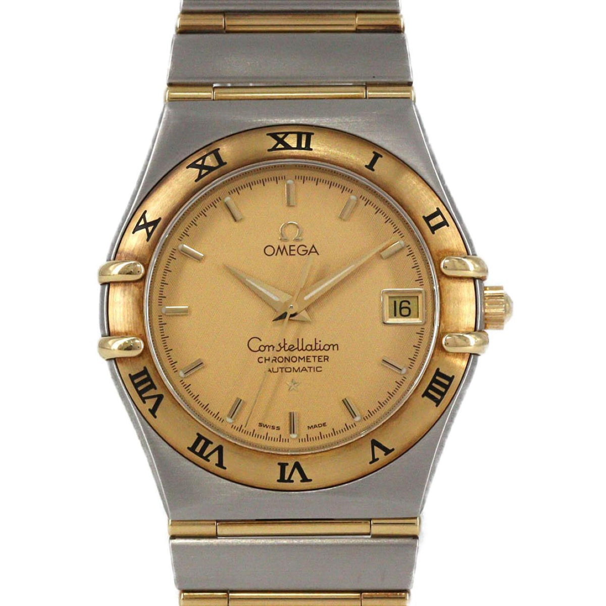 Omega Constellation 1202.1 met gouden wijzerplaat, 35 mm horloge