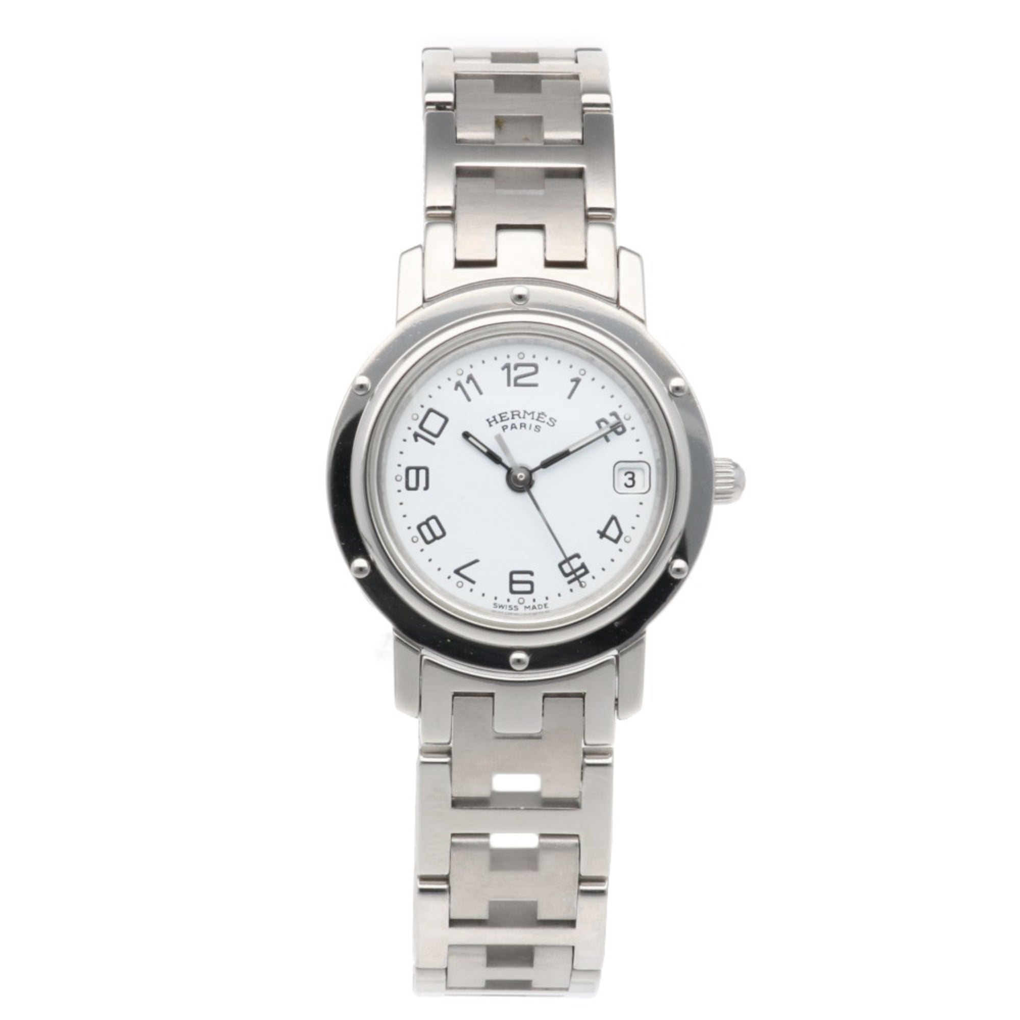 Hermes Clipper CL4.210 White Dial 24mm Watch