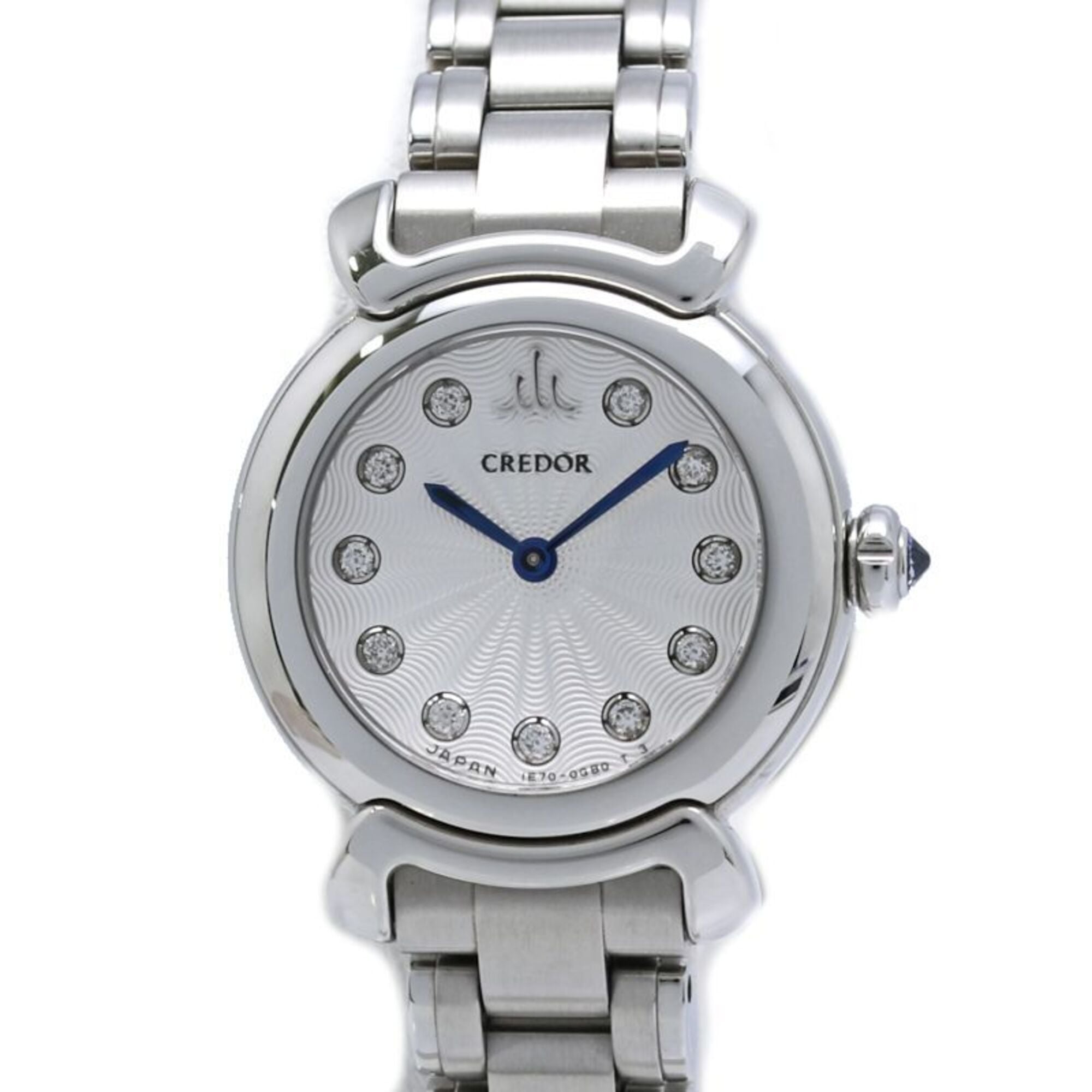 Seiko Credor GSTE803 1E70-0DV0 Silver Dial 22mm Watch