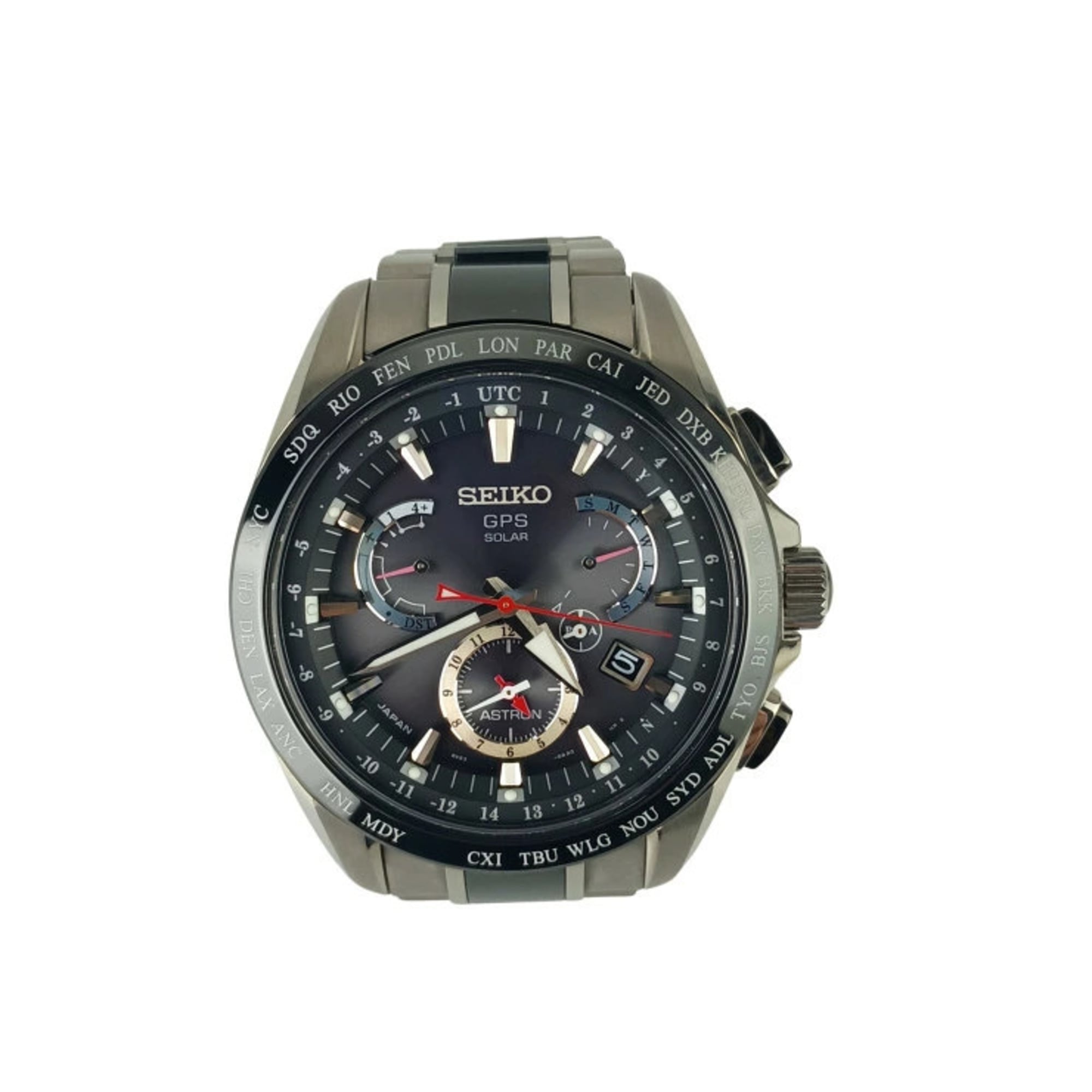 Montre Seiko Astron GPS 8X53-0AB0 SBXB041 Noir cadran de 45 mm
