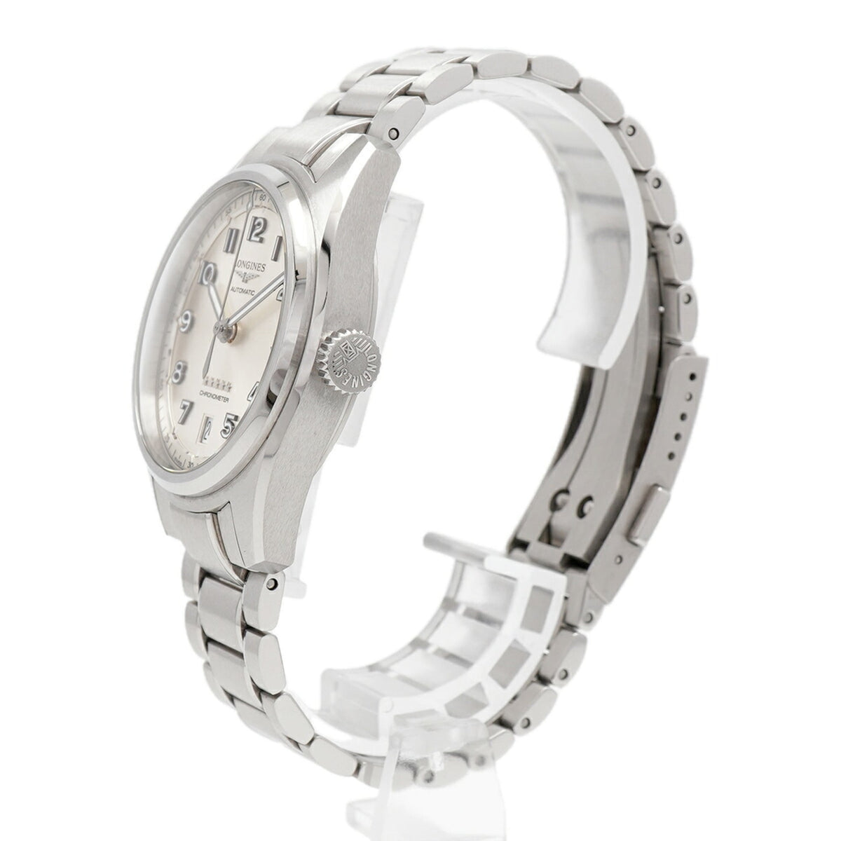 Montre Longines Spirit L3.410.4.63.6, cadran argenté, 37 mm