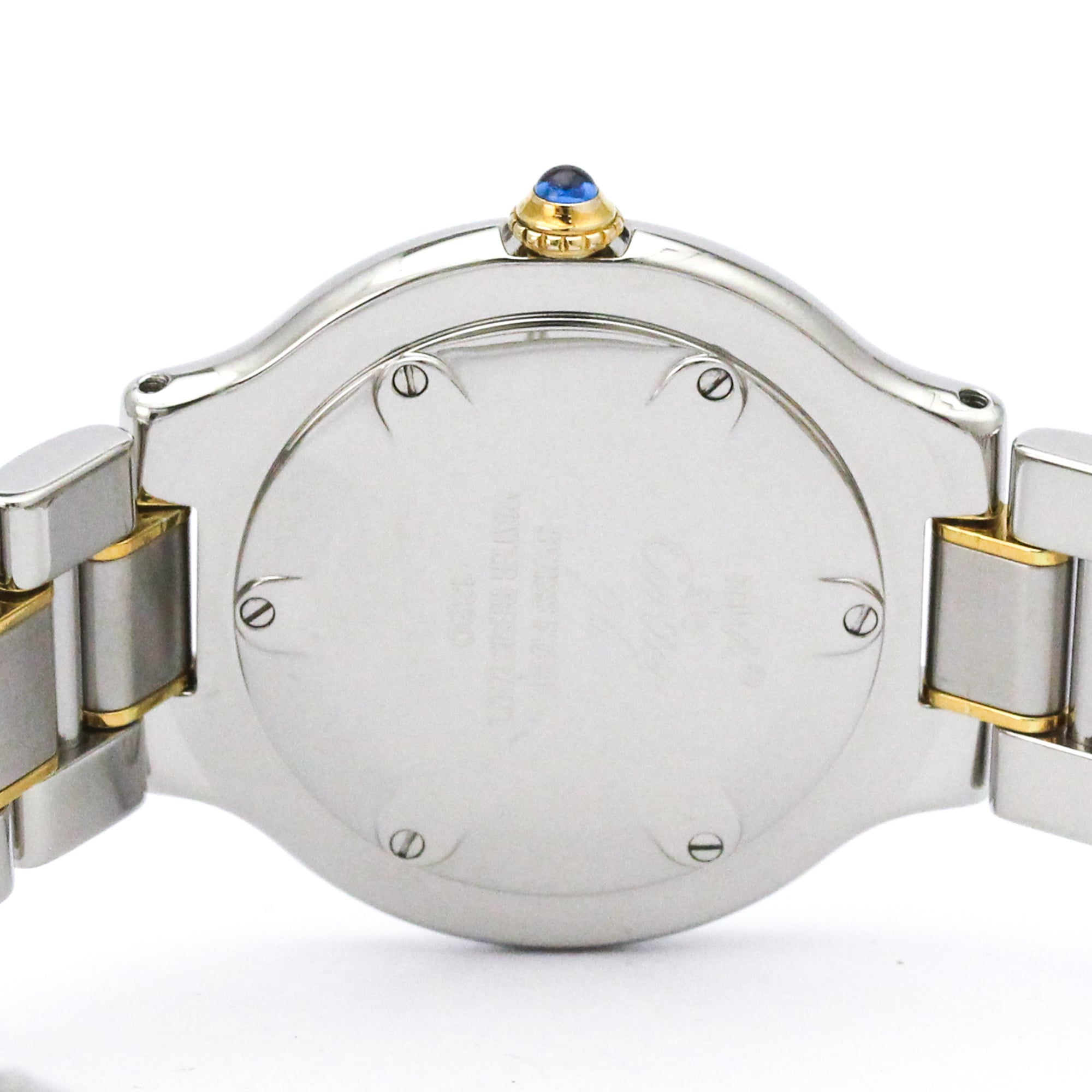 CARTIER Must 21 Gold Plated Steel Quartz Ladies Watch W10074R6 Polished