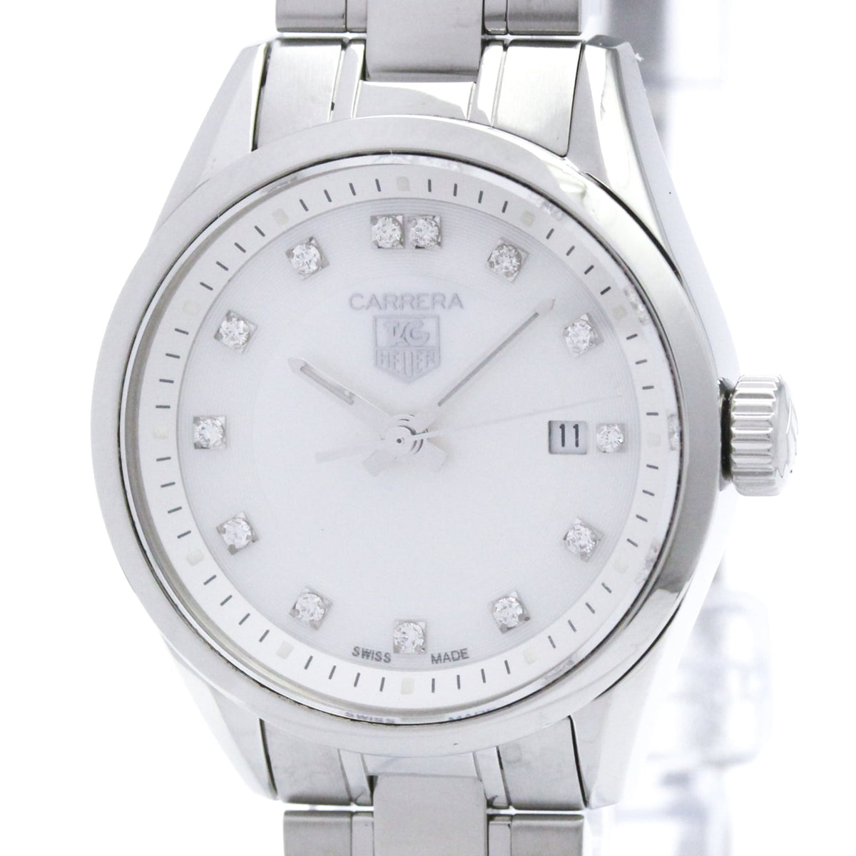 TAG Heuer Carrera WV1411 White shell Dial 27mm Watch