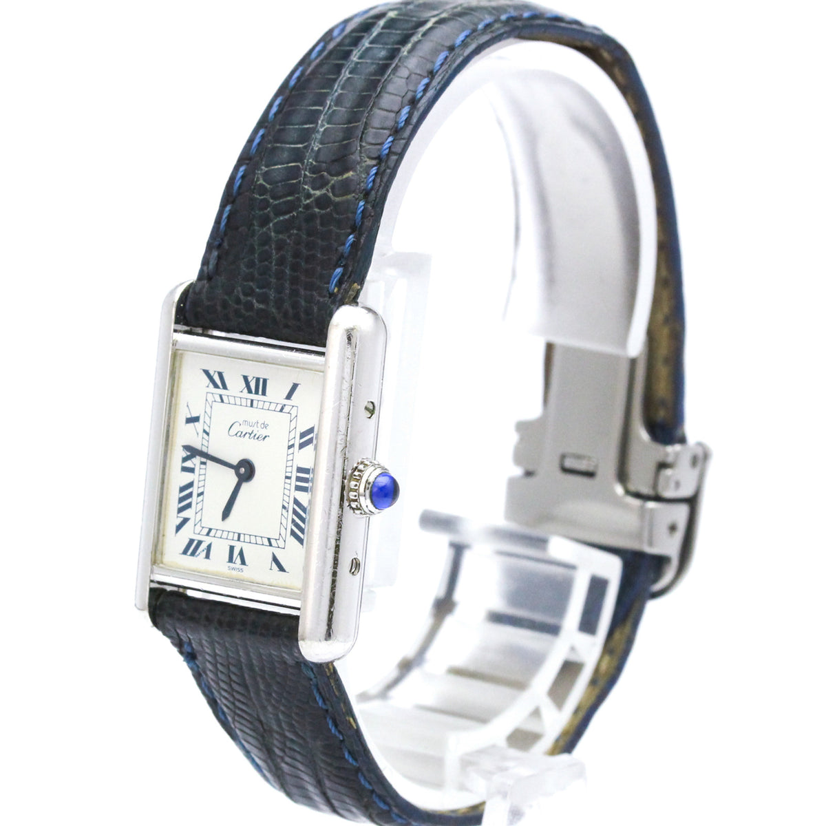 Cartier Must Tank W1001565 White Dial 20mm Watch