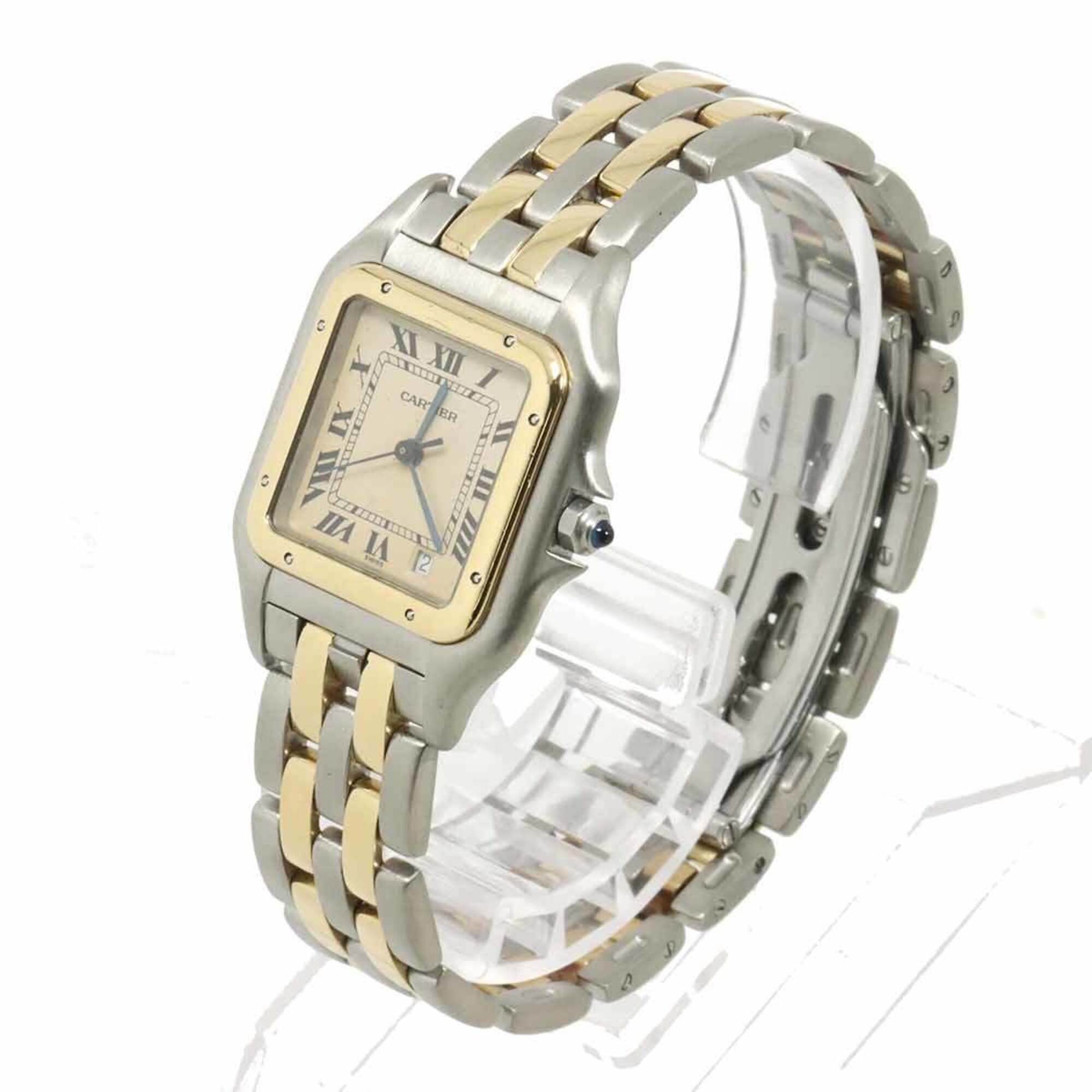 Cartier Panthere Date Two-Tone Ivory Yellow Gold Quartz