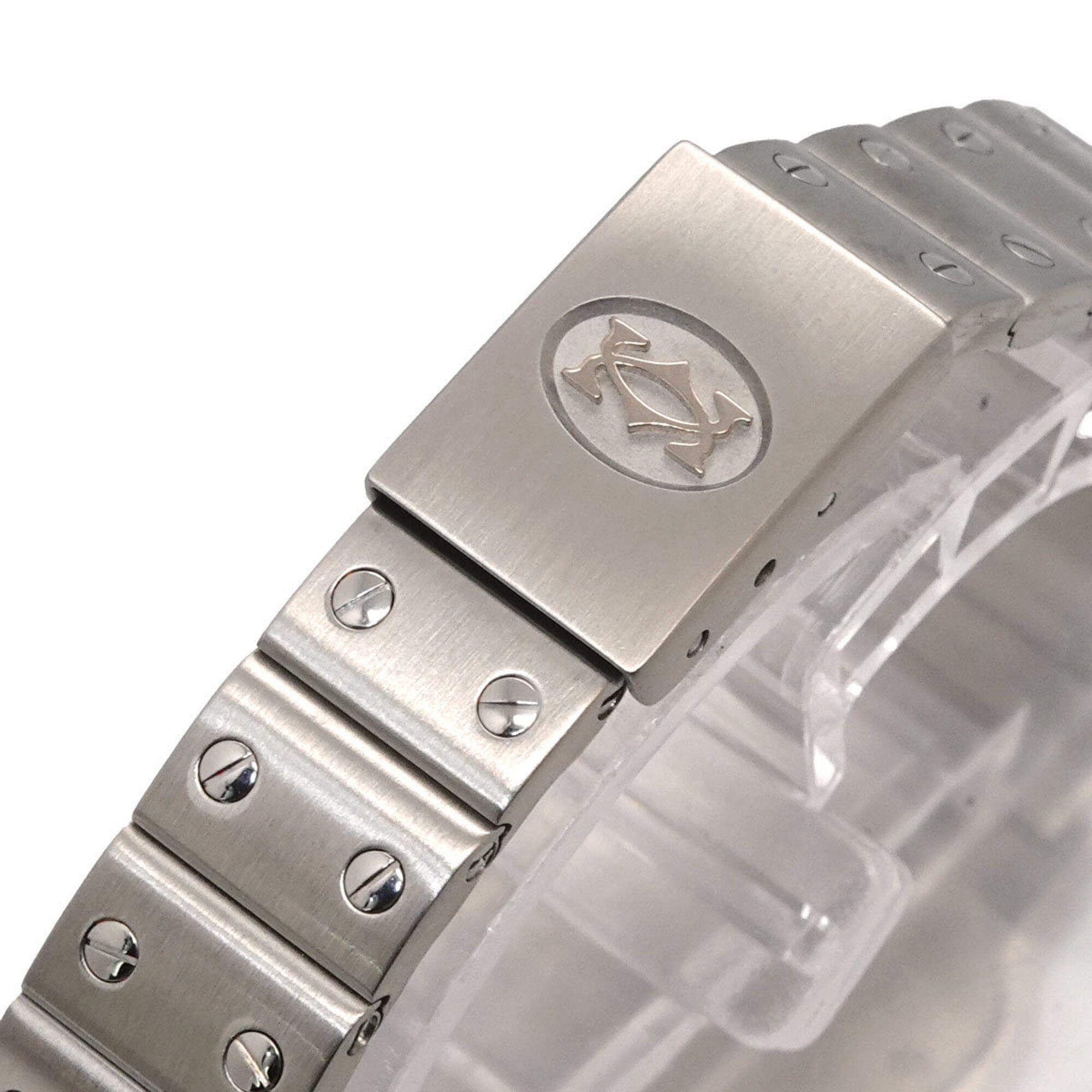 Cartier Santos Galbee SM W20024D6 Wo Ivory Quartz