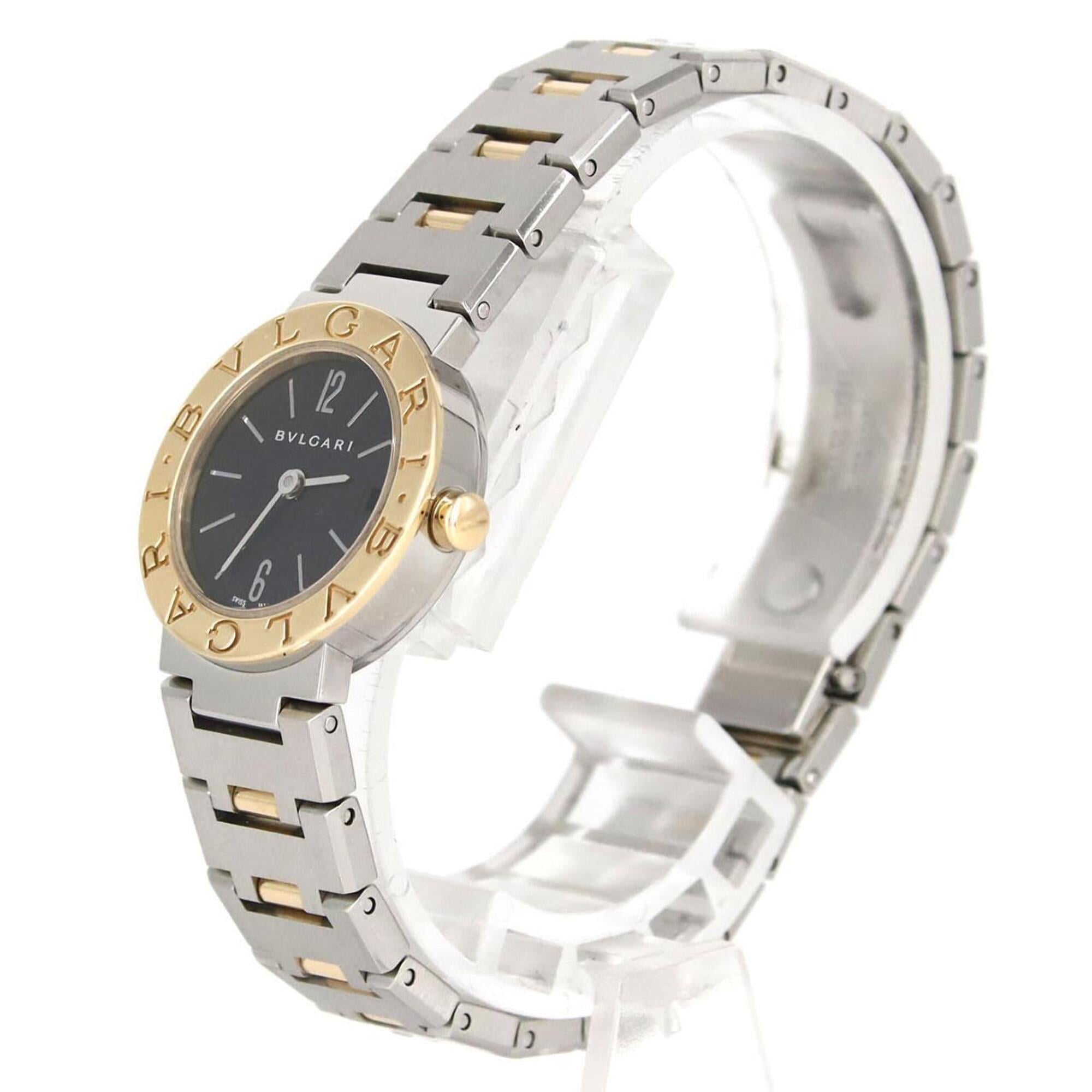 Bvlgari Combination BB23SG/BB23SGD Black Dial 23mm Watch