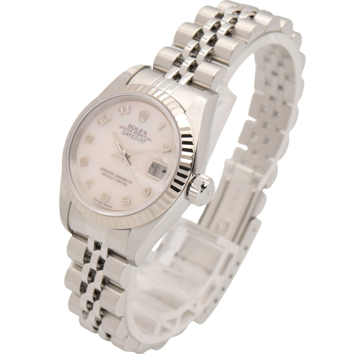 Rolex Datejust 79174NR Pink shell Dial 26mm Watch